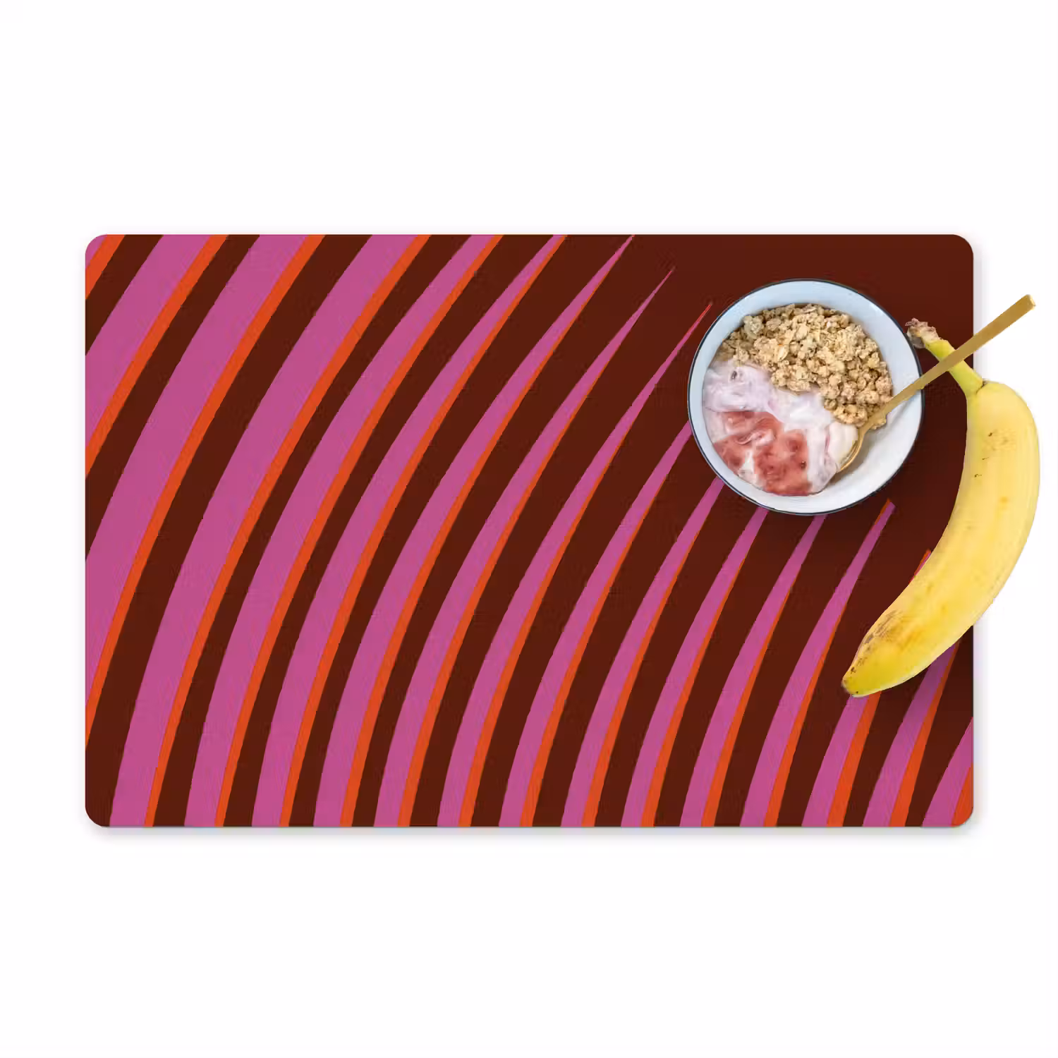 Lijnen - Rood - Beweging Placemat vinyl groot -zzzproduct_Kitchenyeah-website