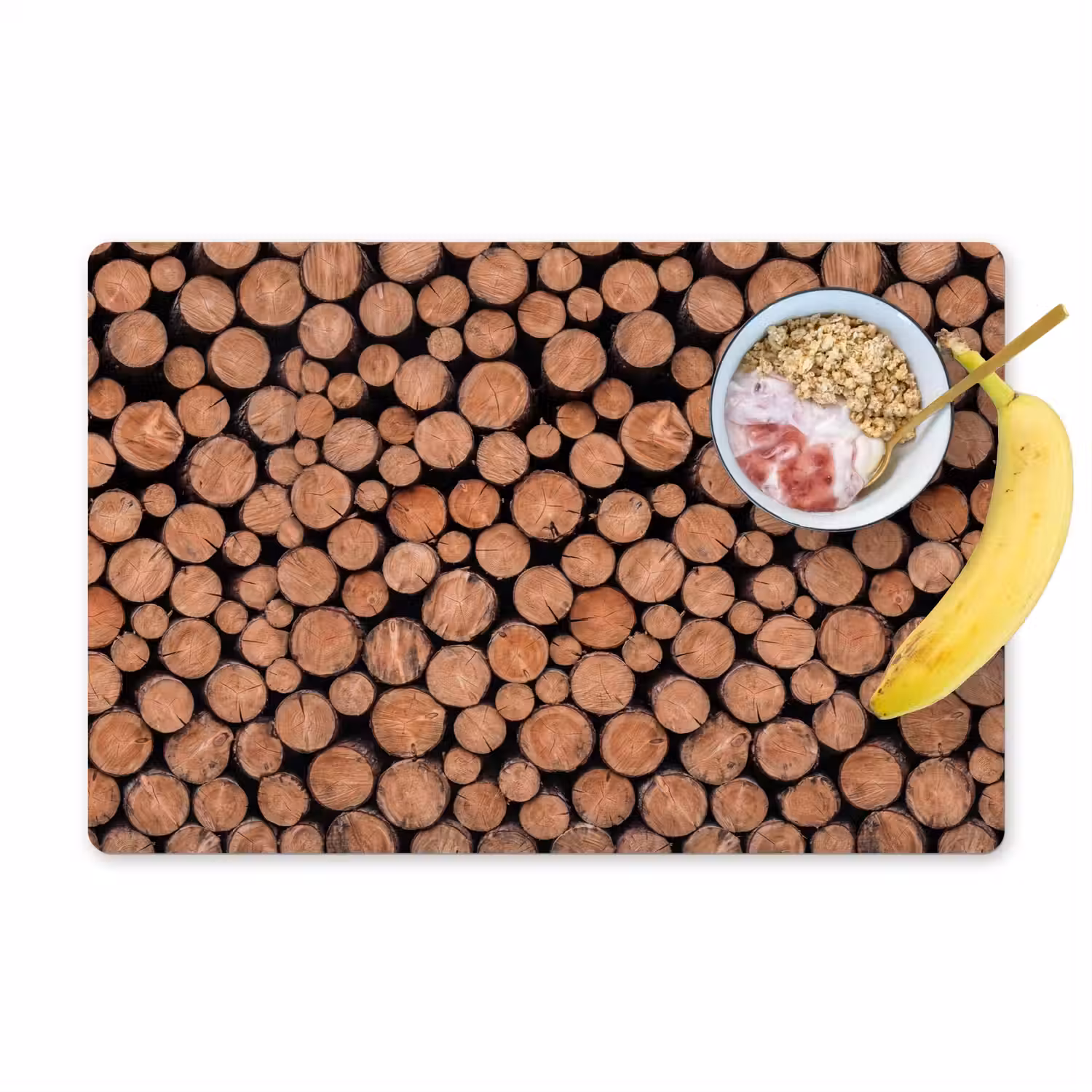Houtblokken - Textuur - Patroon - Bruin - Rustiek Placemat vinyl groot -zzzproduct_Kitchenyeah-website