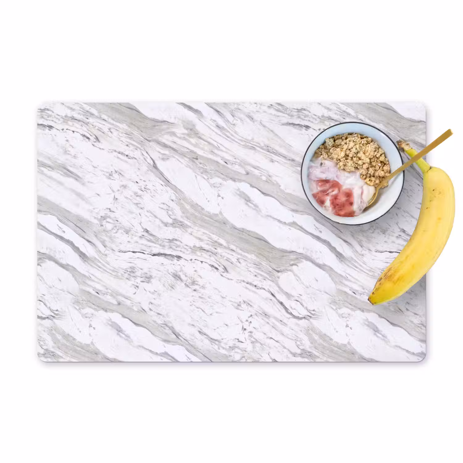Marmer - Wit - Grijsgroen Placemat vinyl groot 368 -zzzproduct_Kitchenyeah-website