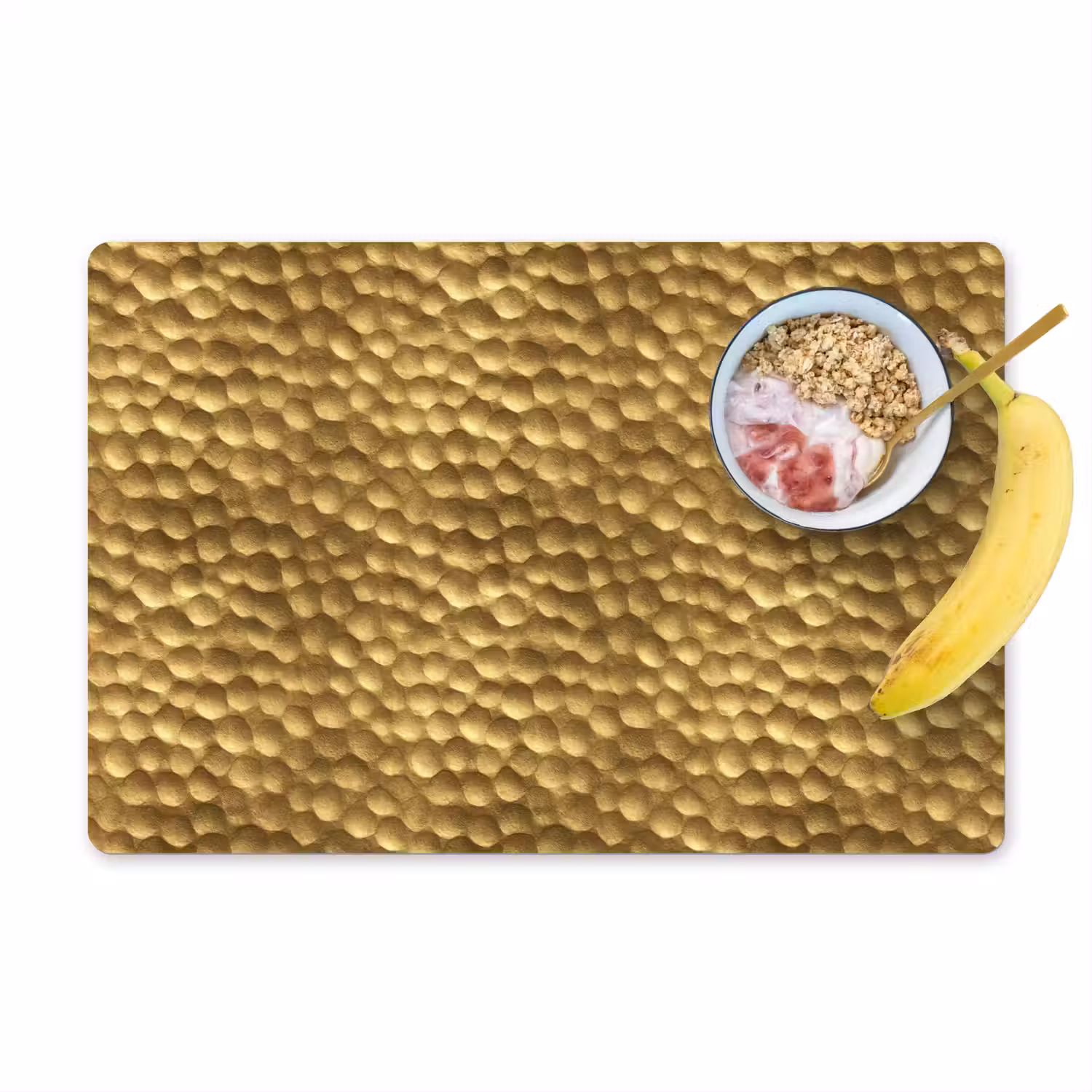 Metaal - Dynamisch - Goud Placemat vinyl groot 368 -zzzproduct_Kitchenyeah-website
