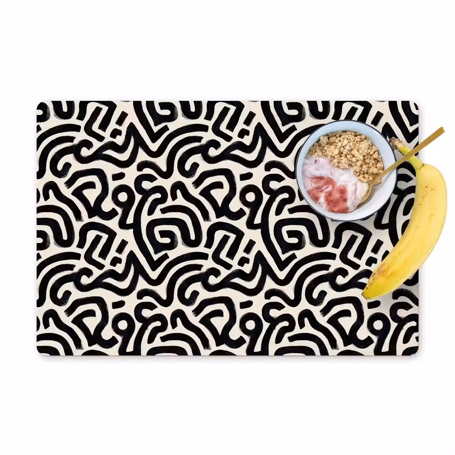 Modern - Abstract - Zwart Placemat vinyl groot 368 -zzzproduct_Kitchenyeah-website