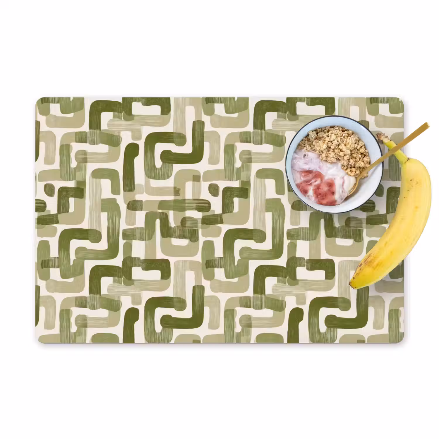 Modern - Grafisch - Groen Placemat vinyl groot 368 -zzzproduct_Kitchenyeah-website