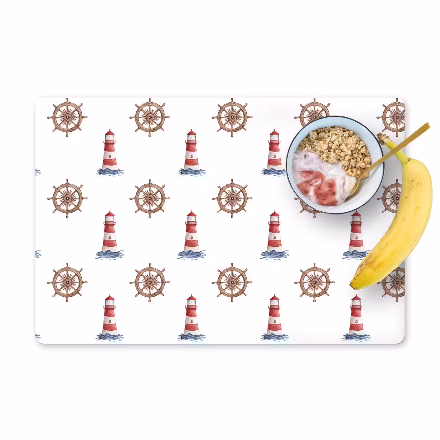 Nautisch - Klassiek - Rood Placemat vinyl groot 368 -zzzproduct_Kitchenyeah-website