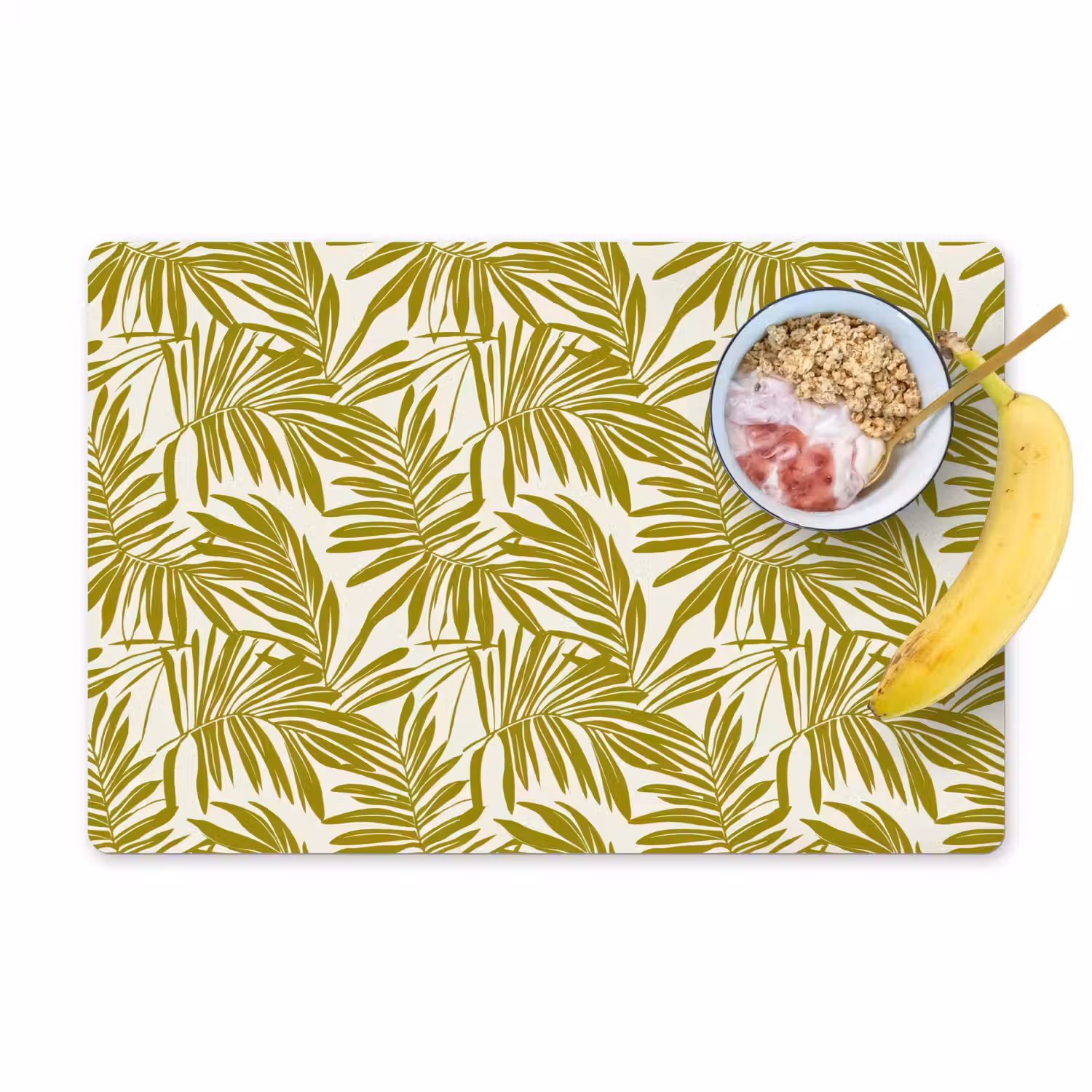 Palmblad - Patroon - Groen Placemat vinyl groot 368 -zzzproduct_Kitchenyeah-website
