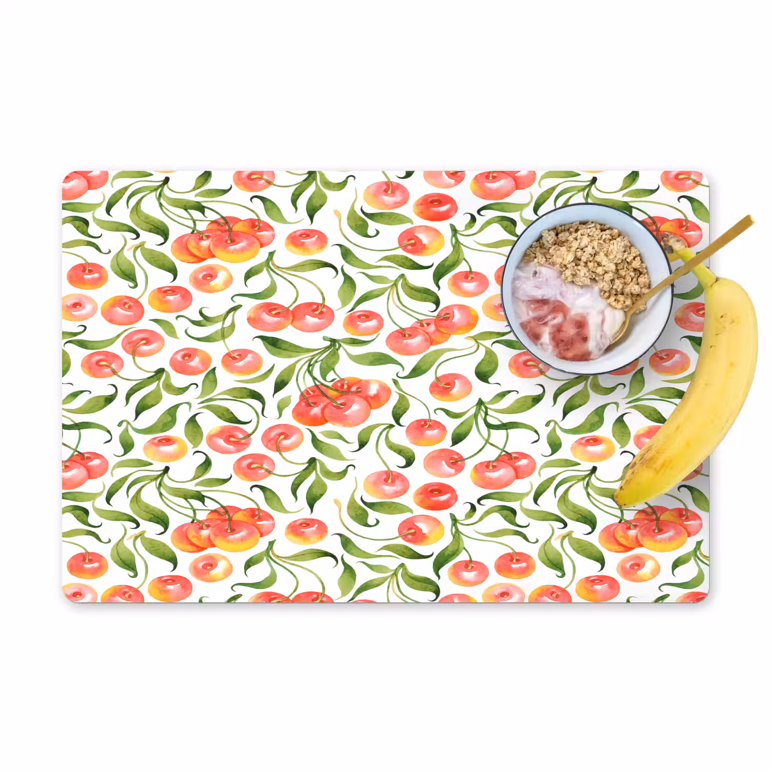 Patroon - Kersen - Wit Placemat vinyl groot 368 -zzzproduct_Kitchenyeah-website