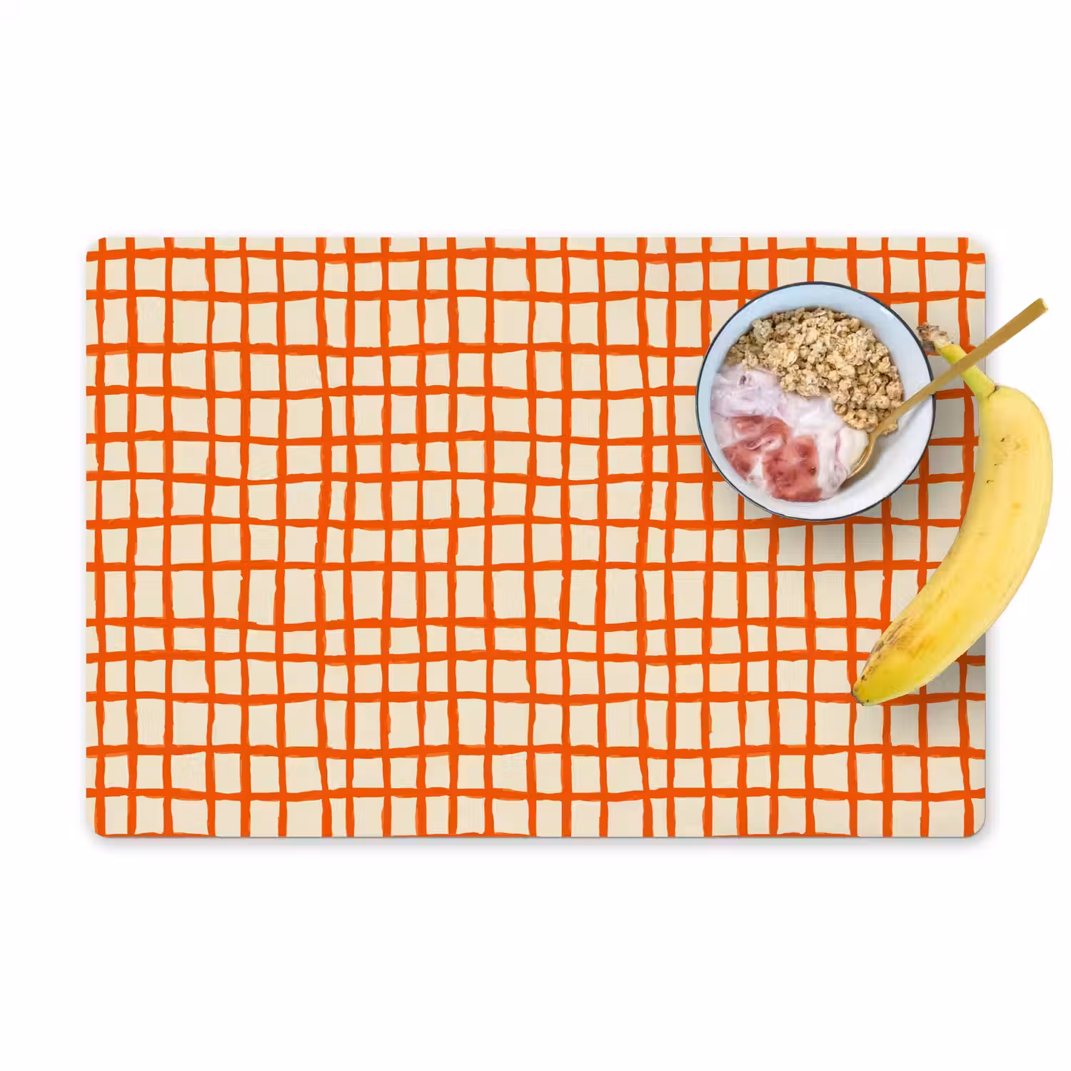 Patroon - Lijnen - Oranje Placemat vinyl groot 368 -zzzproduct_Kitchenyeah-website