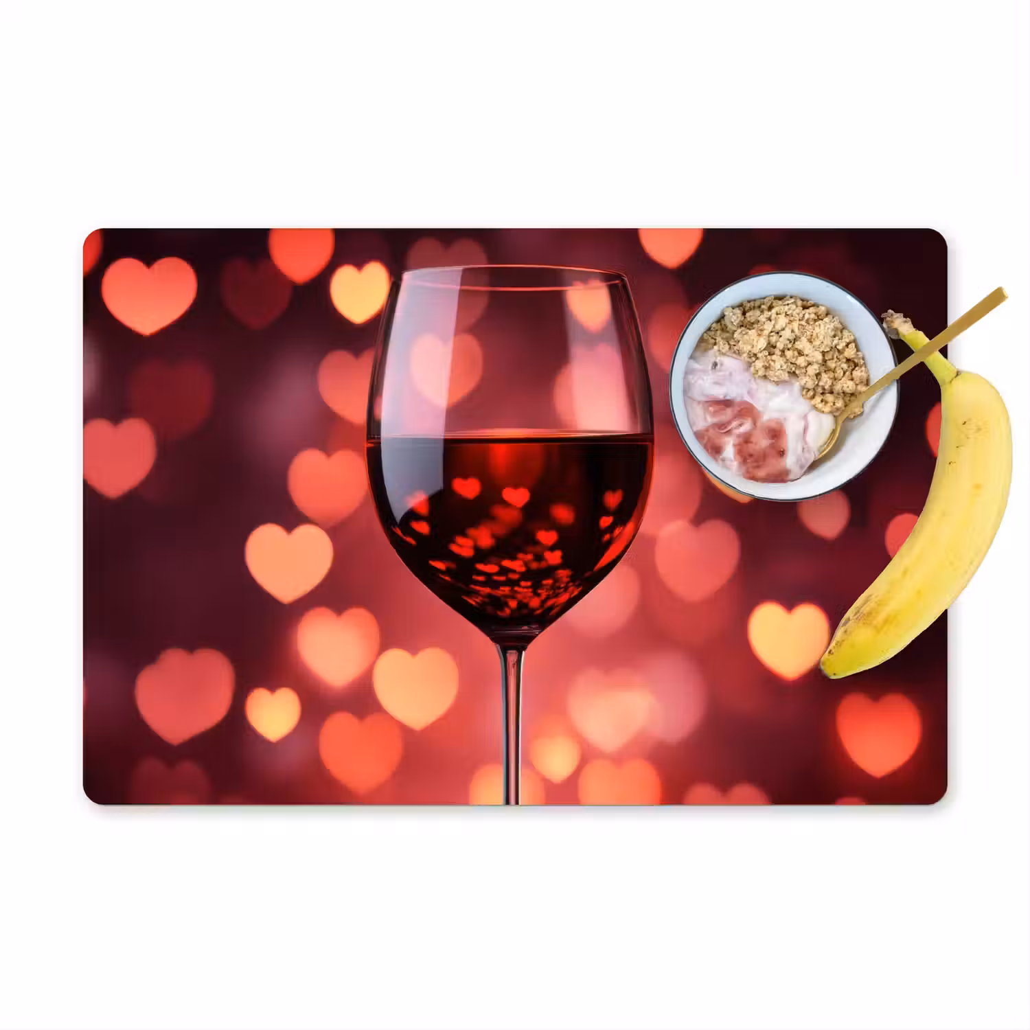 Rood - Wijn - Hartjes Placemat vinyl groot -zzzproduct_Kitchenyeah-website