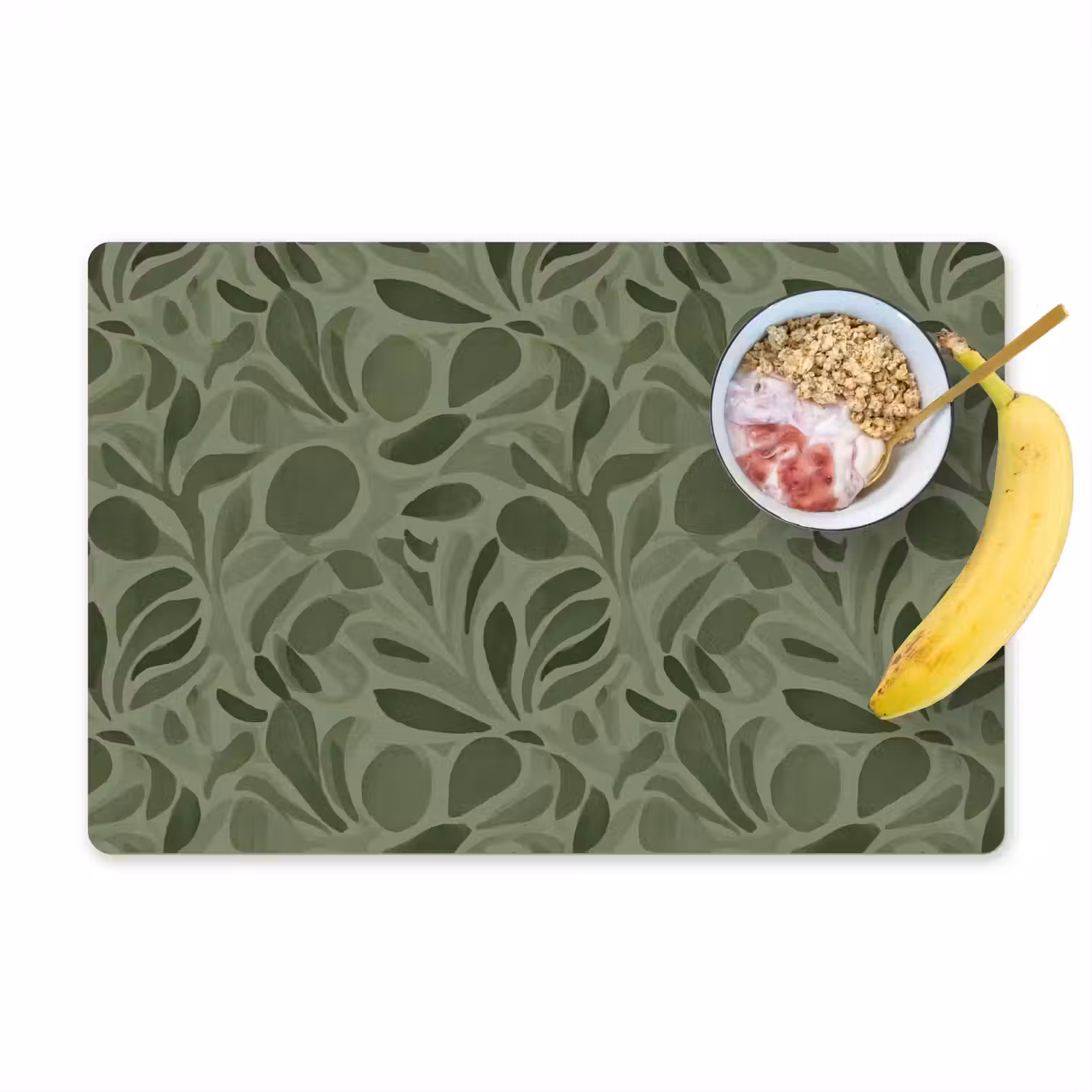 Sereen - Bladeren - Groen Placemat vinyl groot 368 -zzzproduct_Kitchenyeah-website