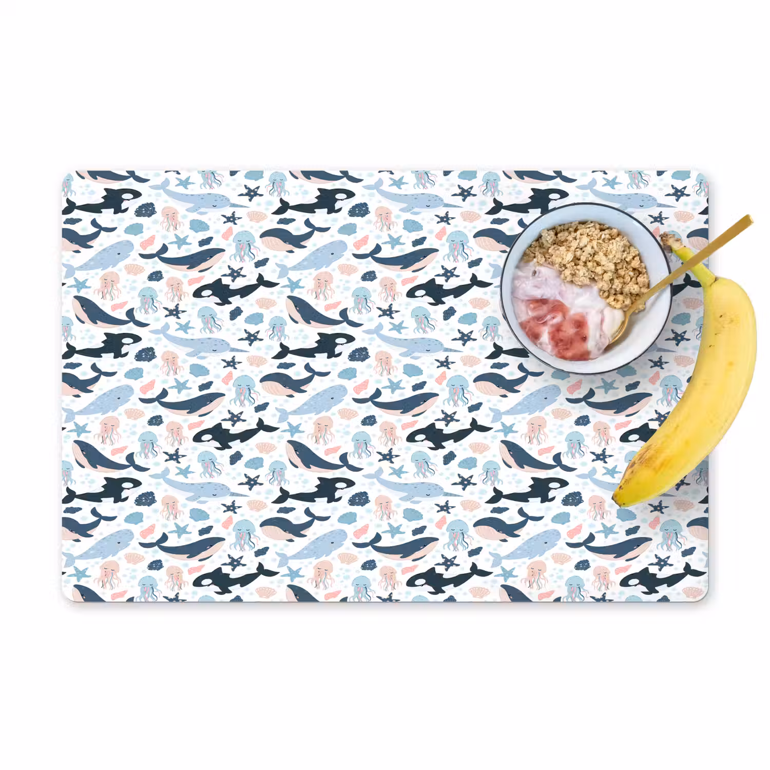 Klein - Oceaan - Walvissen - Octopus Placemat vinyl groot 368 -zzzproduct_Kitchenyeah-website