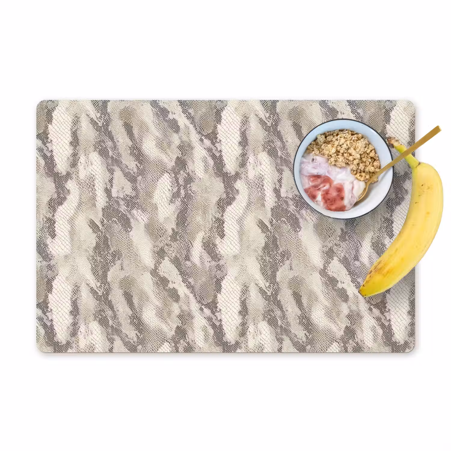 Slang - Patroon - Taupe Placemat vinyl groot 368 -zzzproduct_Kitchenyeah-website