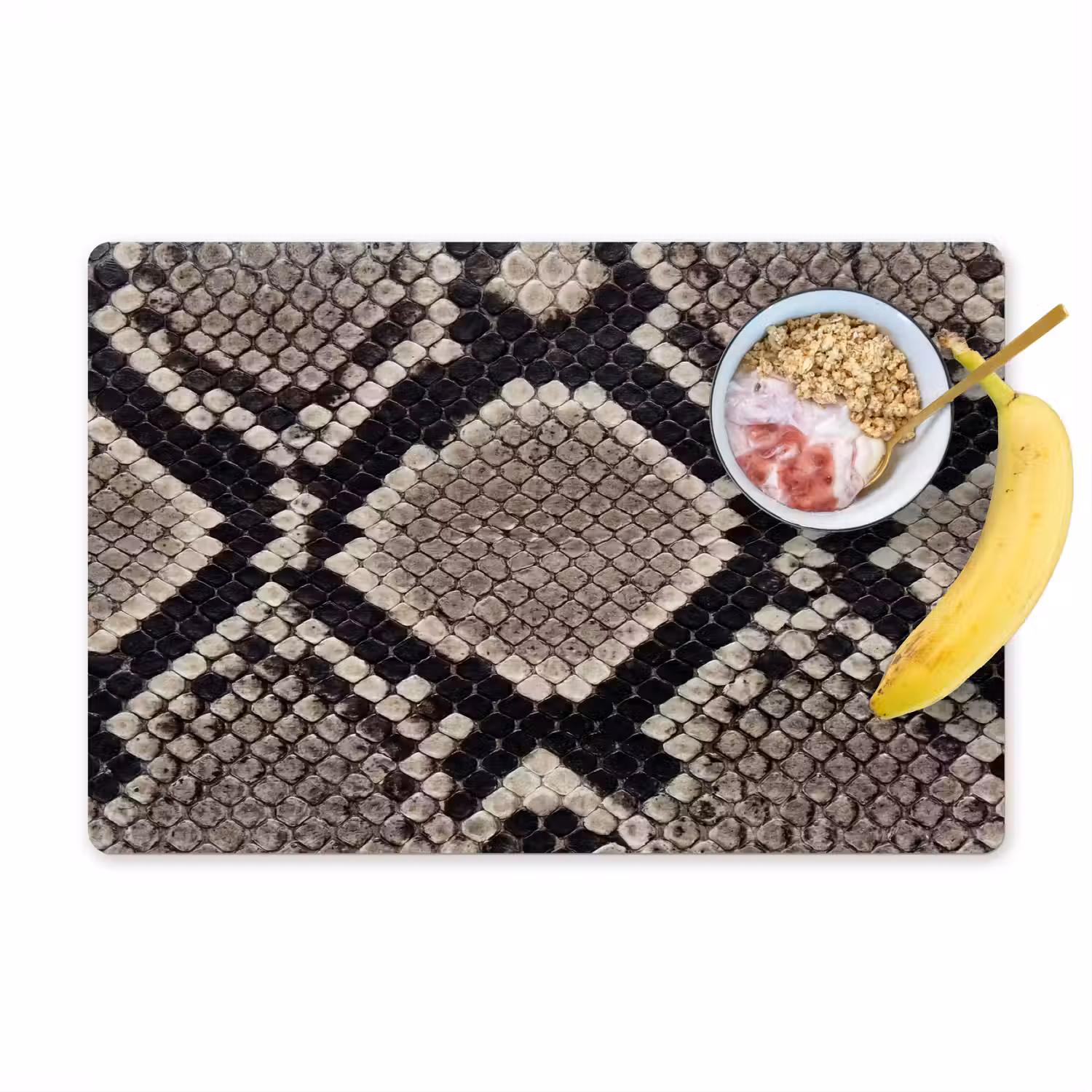 Slangenleer - Patroon - Beige Placemat vinyl groot -zzzproduct_Kitchenyeah-website