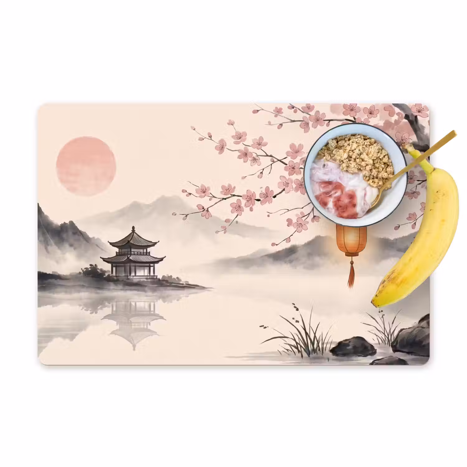 Zon - Japans - Traditioneel Placemat vinyl groot -zzzproduct_Kitchenyeah-website