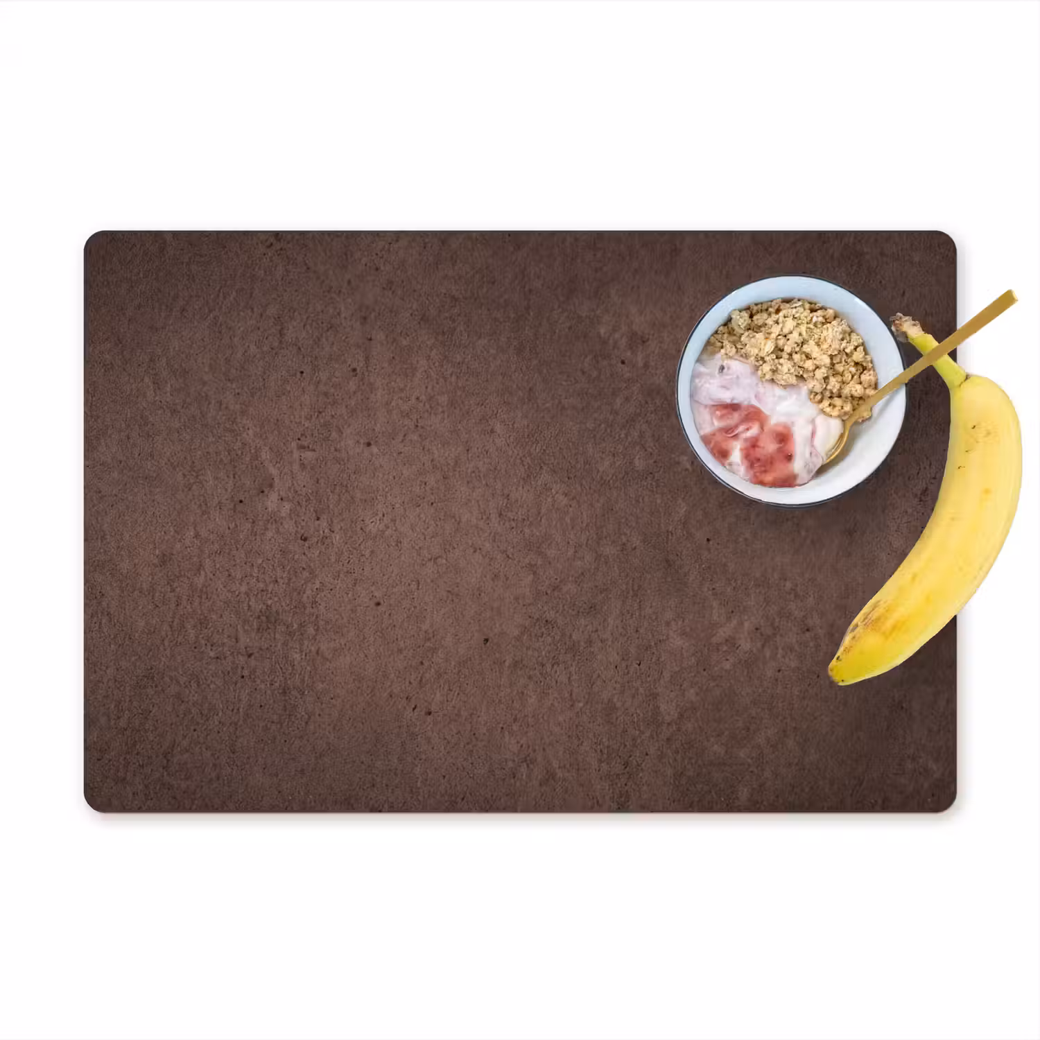 Textuur - Beton - Abstract - Donker - Bruin Placemat vinyl groot -zzzproduct_Kitchenyeah-website