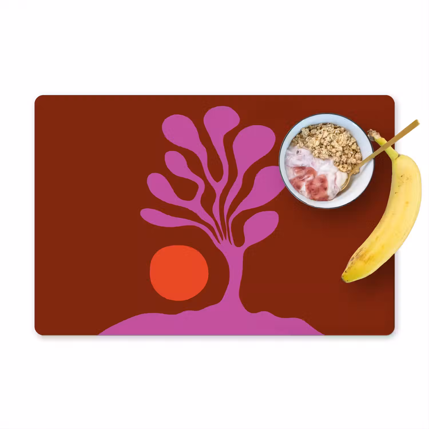 Boom - Paars - Cirkel - Vloeiend Placemat vinyl groot -zzzproduct_Kitchenyeah-website