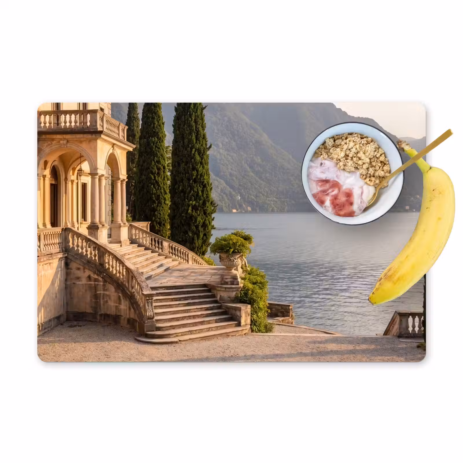 Placemat - 6 pieces - Villa - Water - Stairs - Villa - water -trappen Placemat vinyl groot