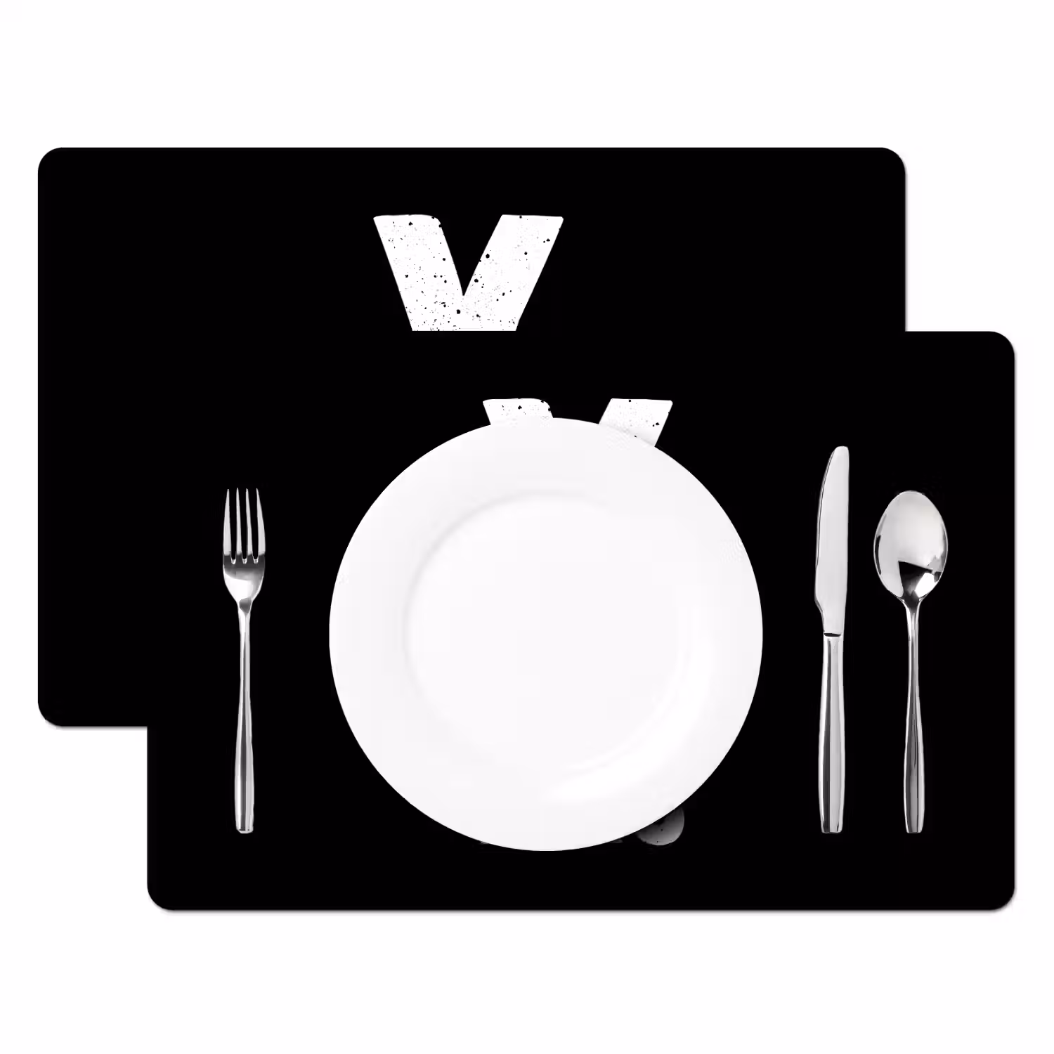 Xmas - Kerst - Zwart - Vintage - Quotes Placemat vinyl groot -zzsfeer2_Kitchenyeah-website