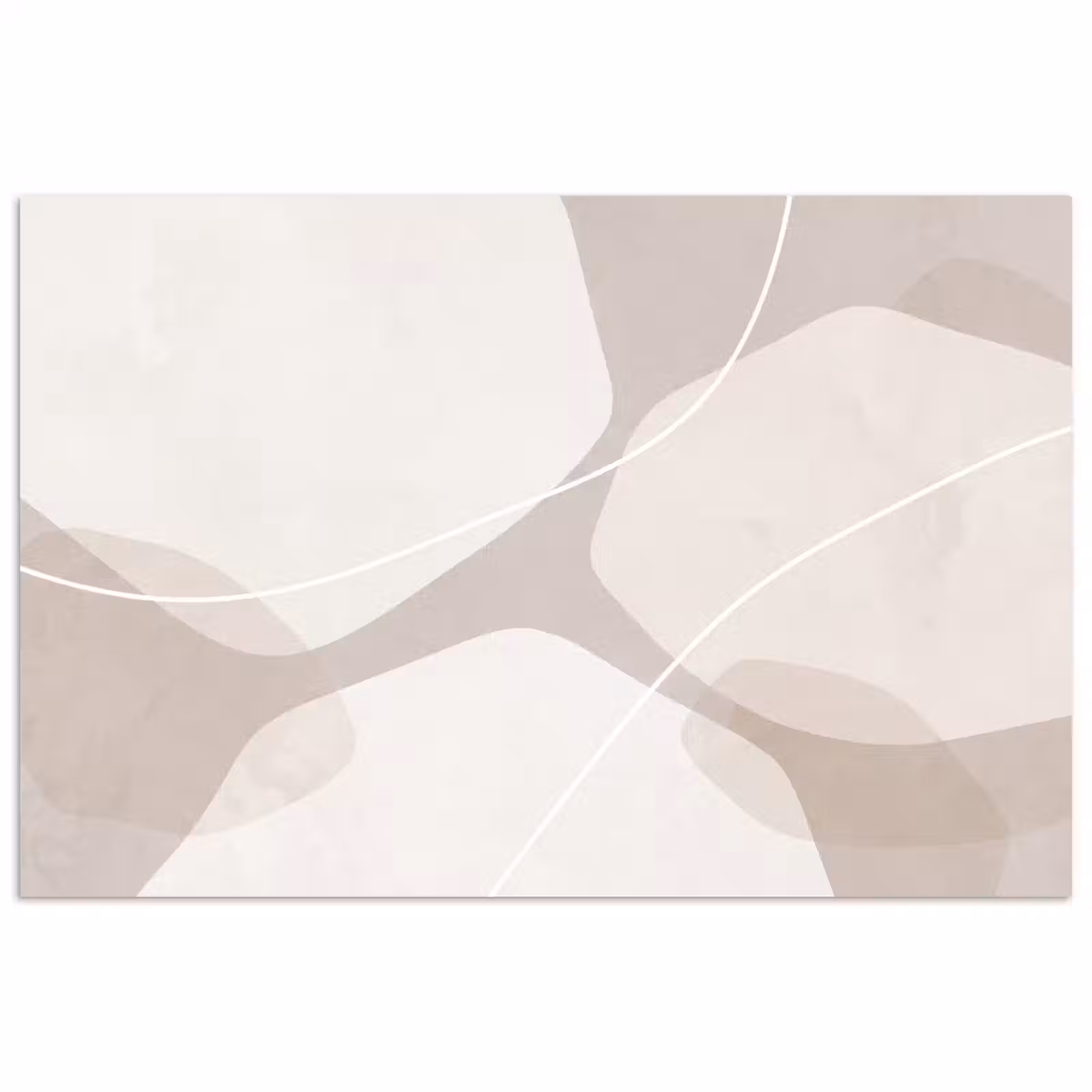 Poster - Abstract - Shapes - Beige - Abstract - Vormen - Beige poster papier klein