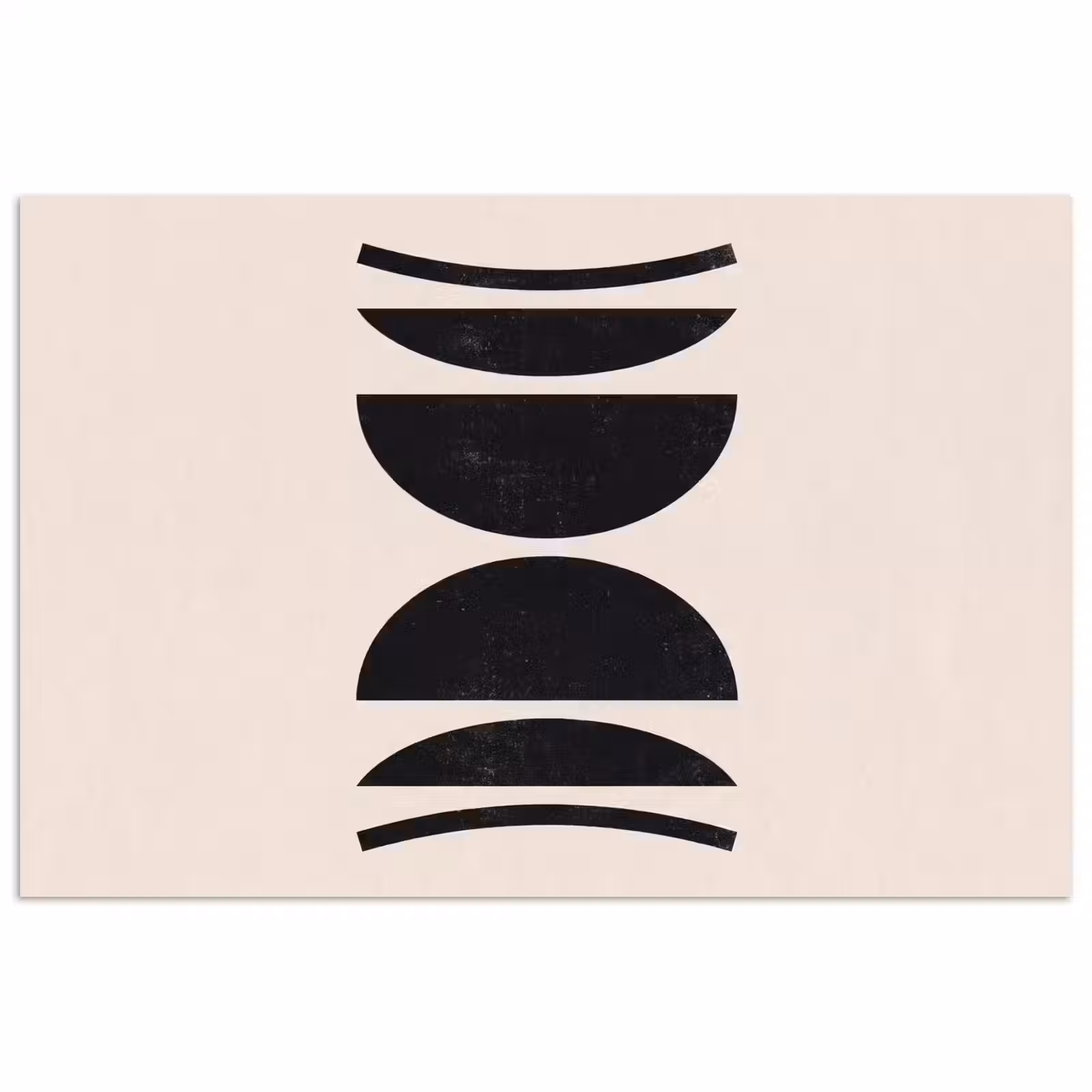 Poster - Abstract - Shapes - Black - Abstract - Vormen - Zwart poster papier klein