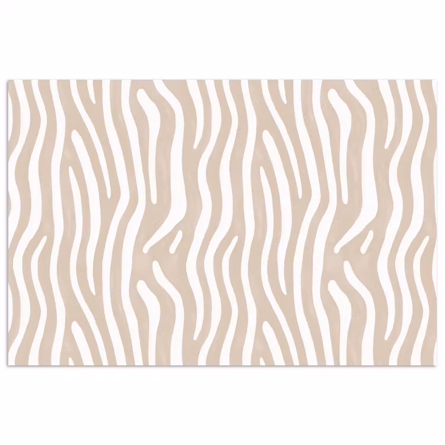 Abstract - Zebra - Beige poster papier klein 62 -3d