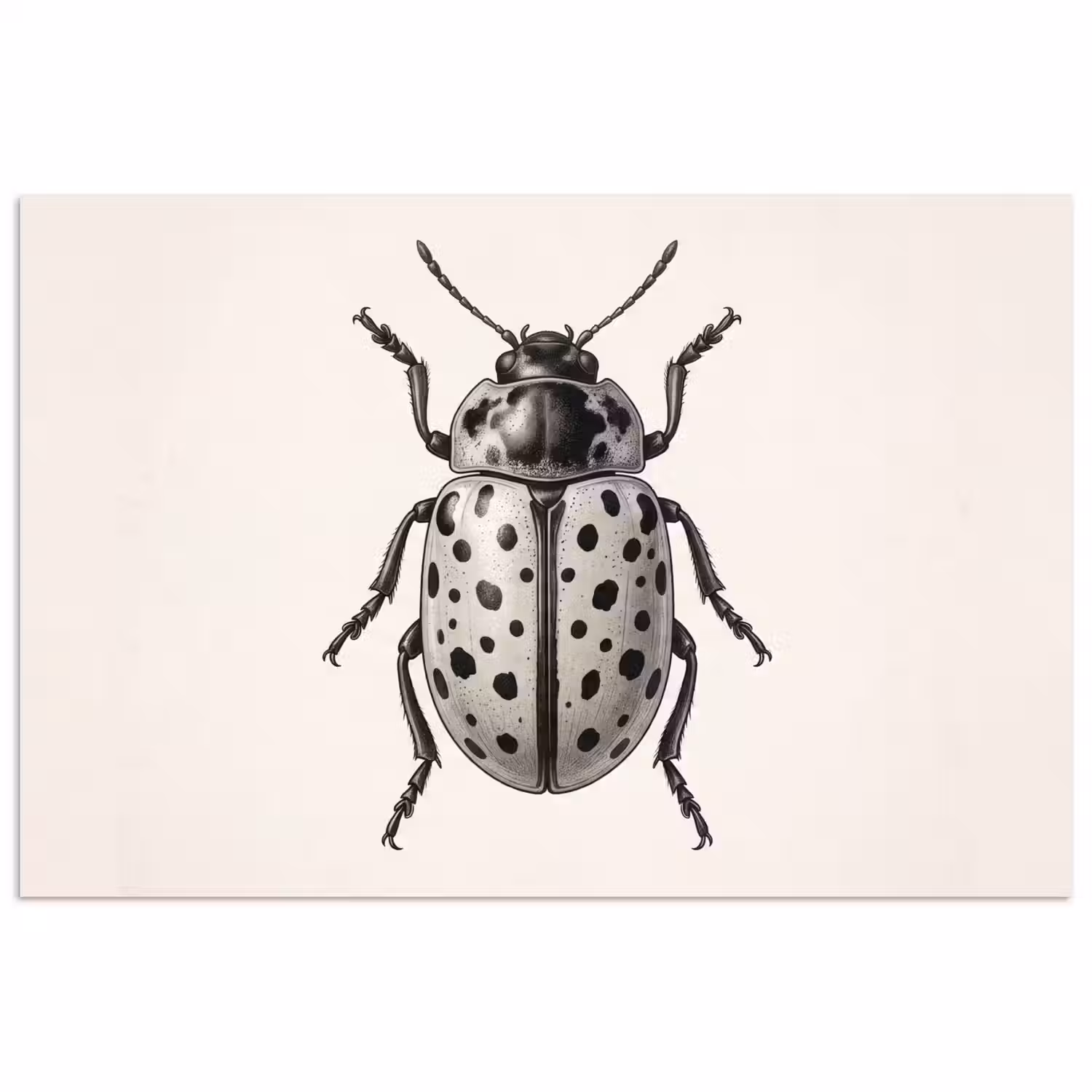 Kever - Insect - Vintage poster papier klein -3d