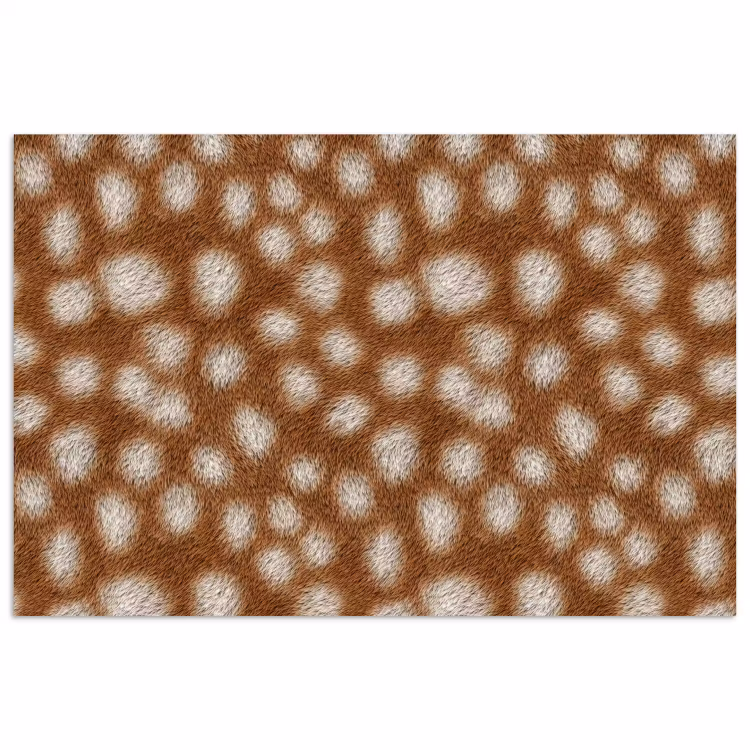 Hert - Bruin - Vacht poster papier klein 62 -3d