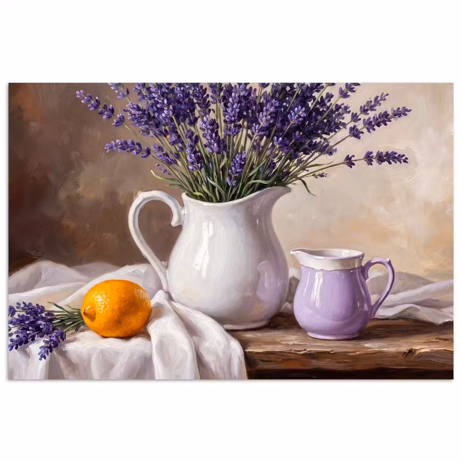 Poster - Flowers - Still Life - Purple - Bloemen - Stilleven - Paars poster papier klein