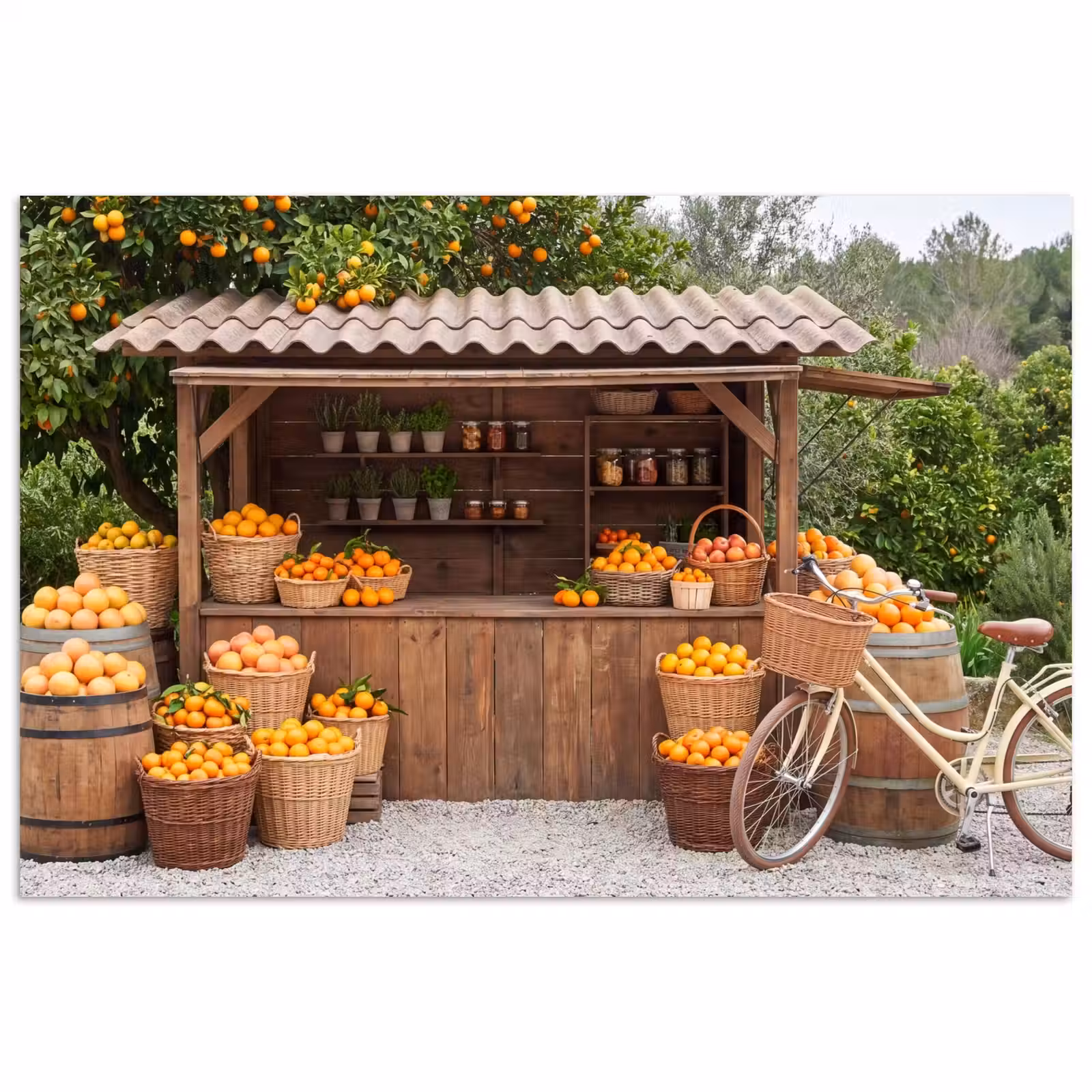 Poster - Fruit - Market - Rural - Fruit - Markt - Landelijk poster papier klein