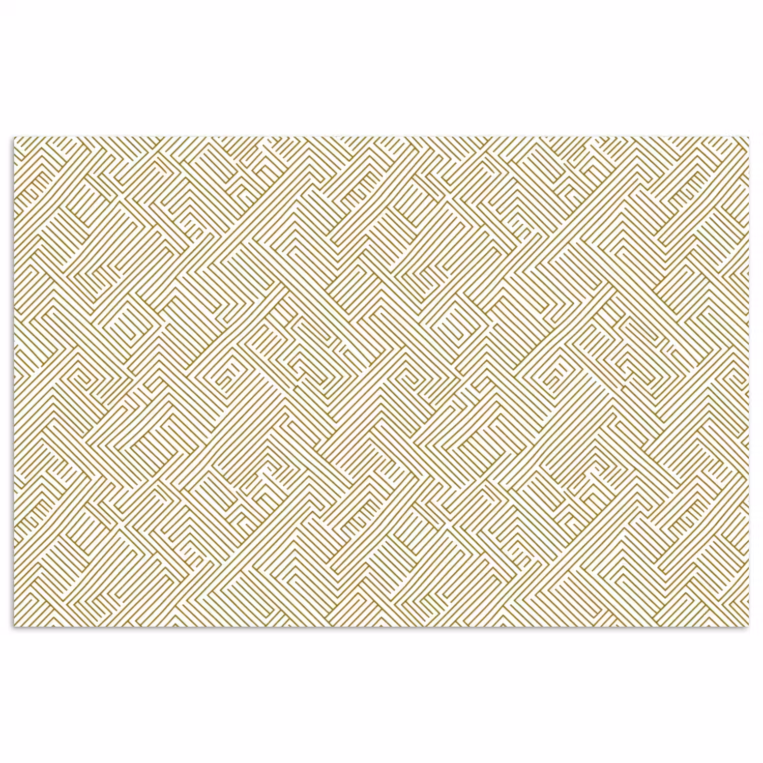 Geometrisch - Lijnen - Groen poster papier klein 62 -3d