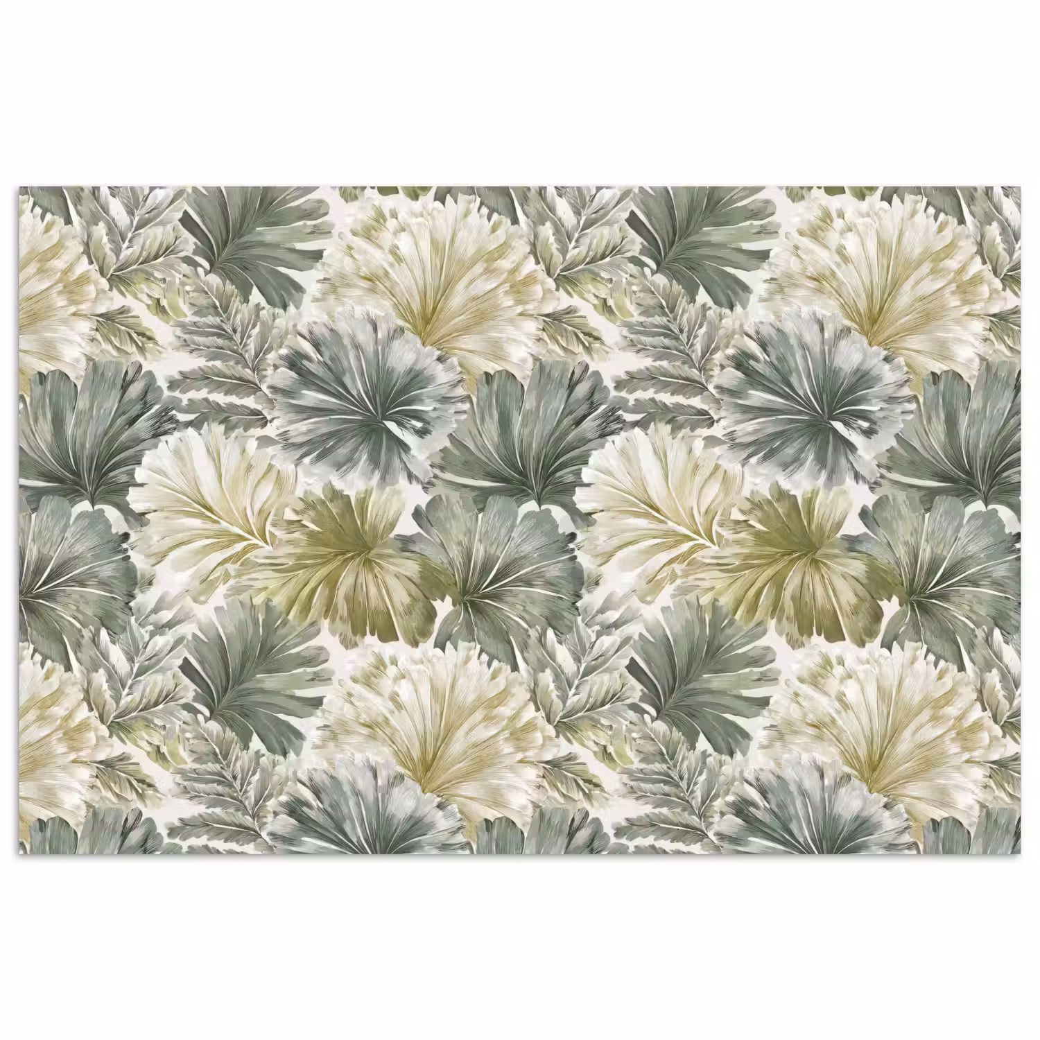 Bladeren - Botanisch - Groen poster papier klein 62 -3d