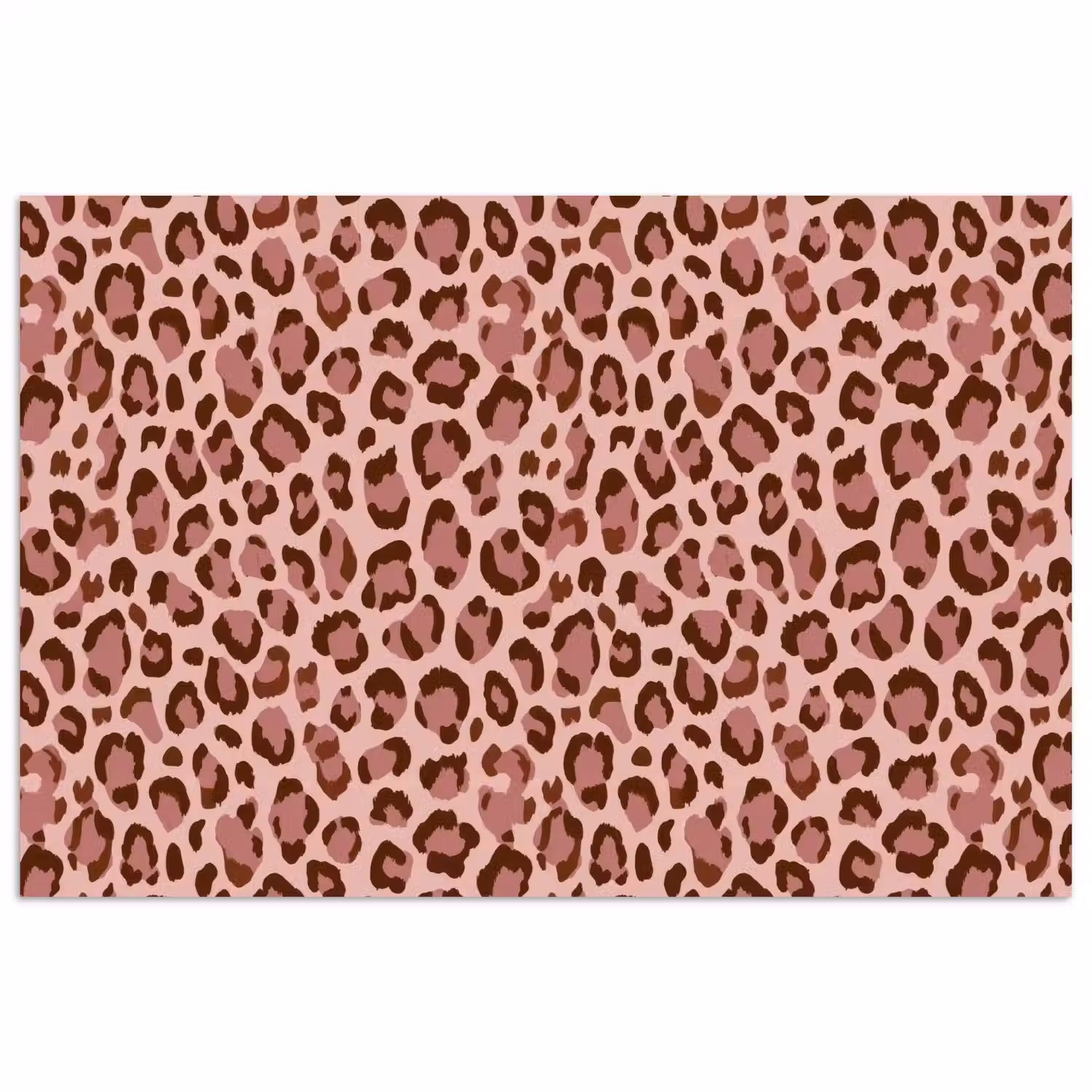 Luipaard - Patroon - Roze poster papier klein 62 -3d