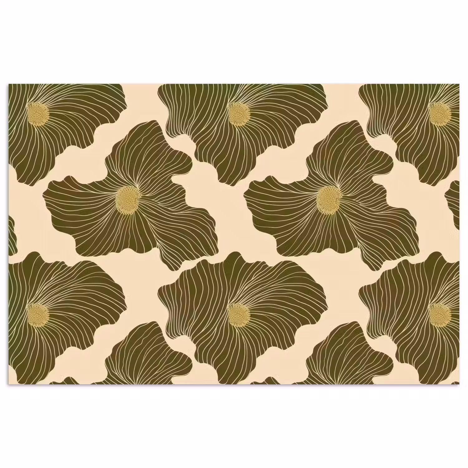 Modern - Abstract - Groen poster papier klein 62 -3d