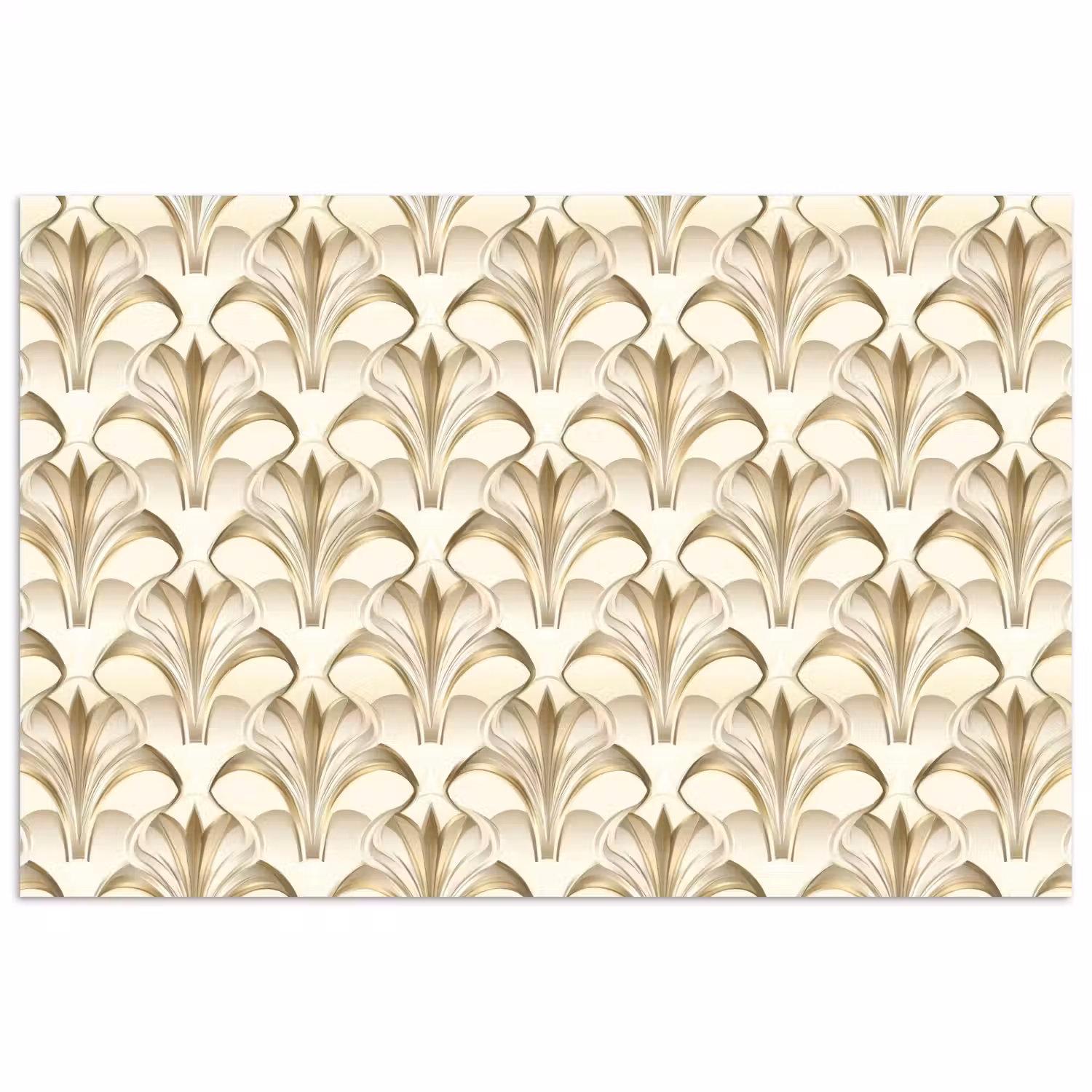 Ornament - Barok - Goud poster papier klein 62 -3d