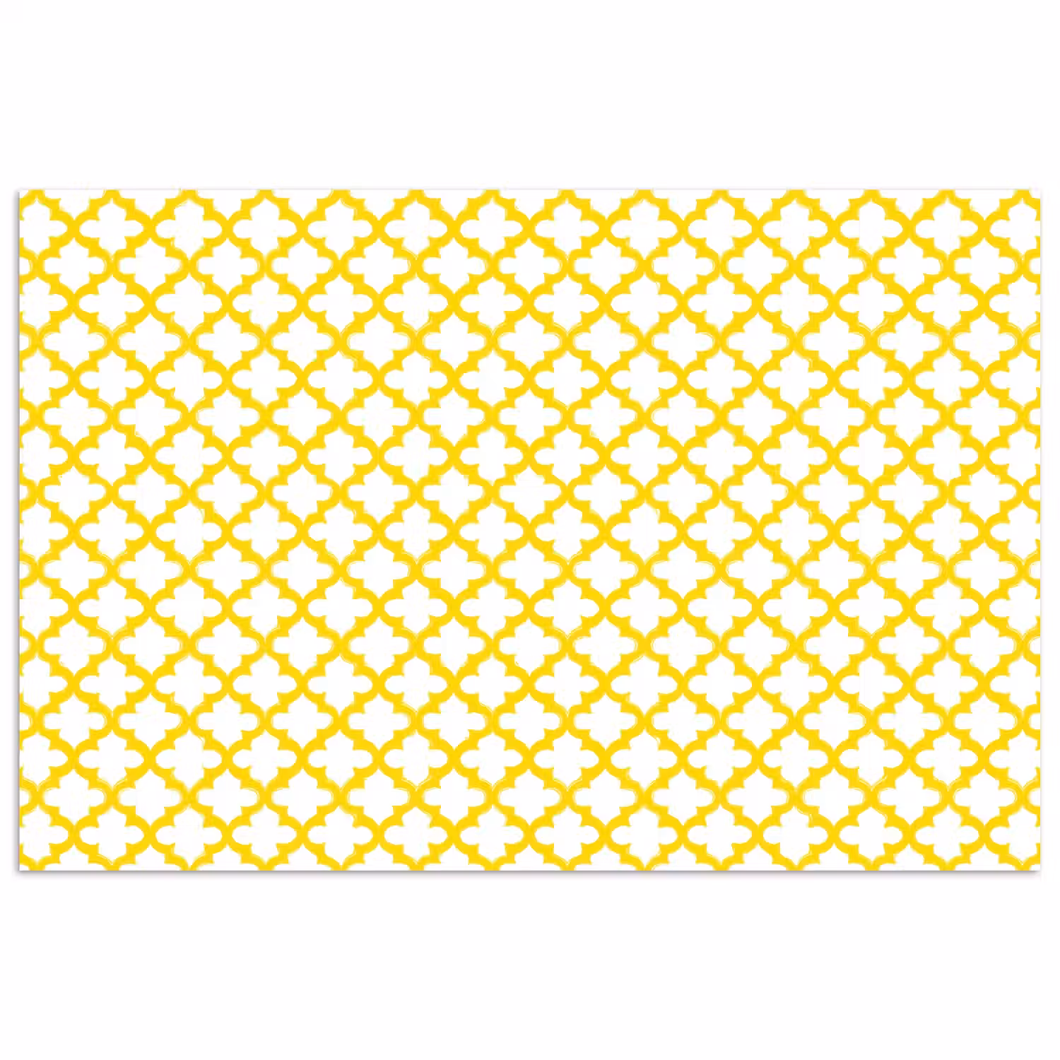 Patroon - Geometrisch - Klassiek - Geel poster papier klein 62 -3d