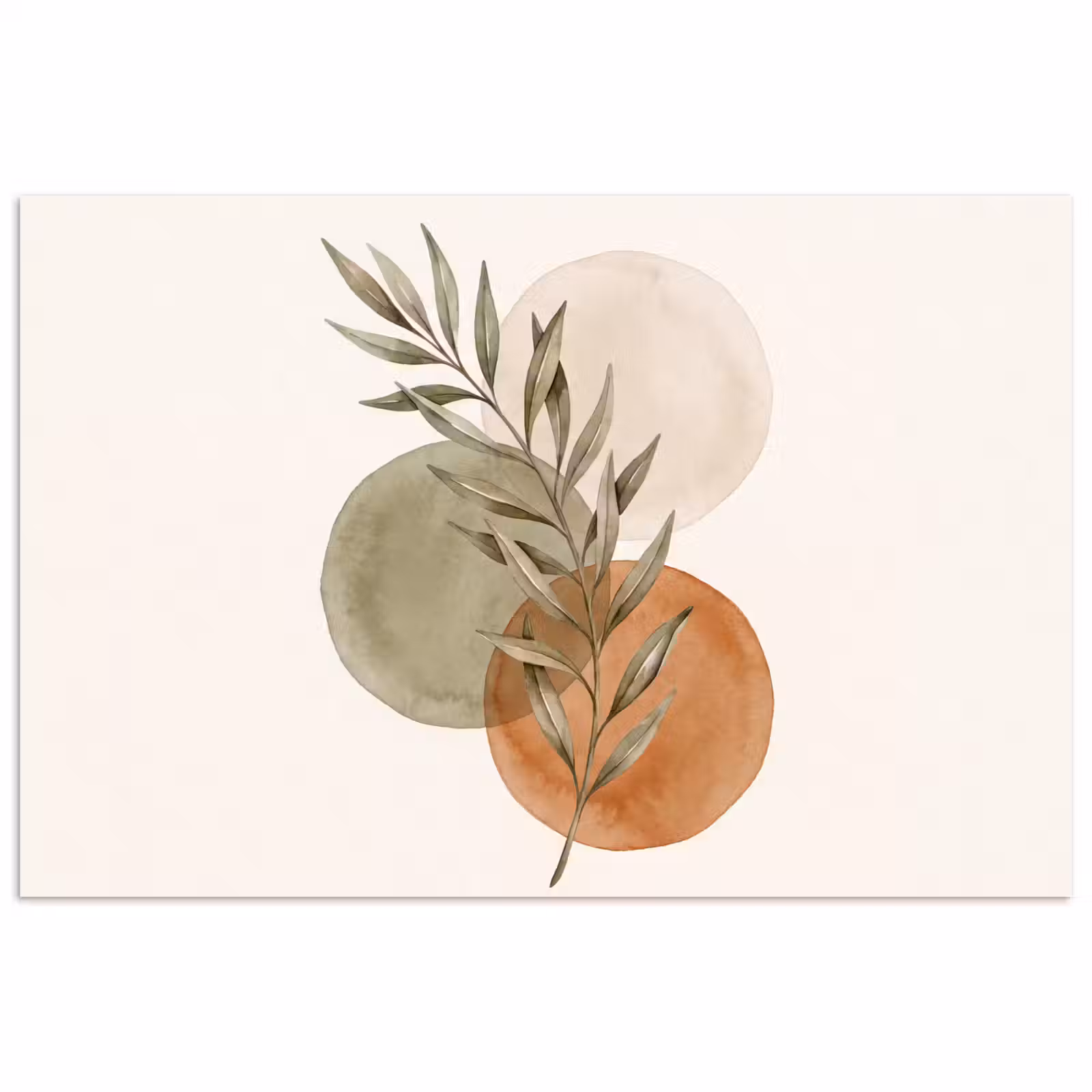 Poster - Plant - Circles - Abstract - Plant - Cirkels - Abstract poster papier klein