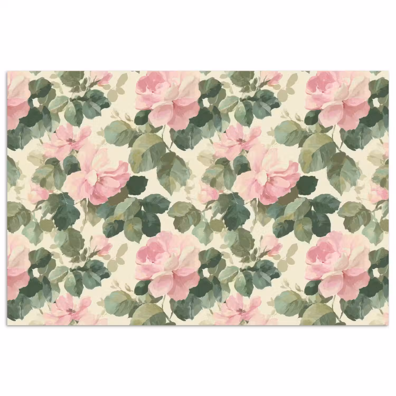 Rozen - Botanisch - Roze poster papier klein 62 -3d