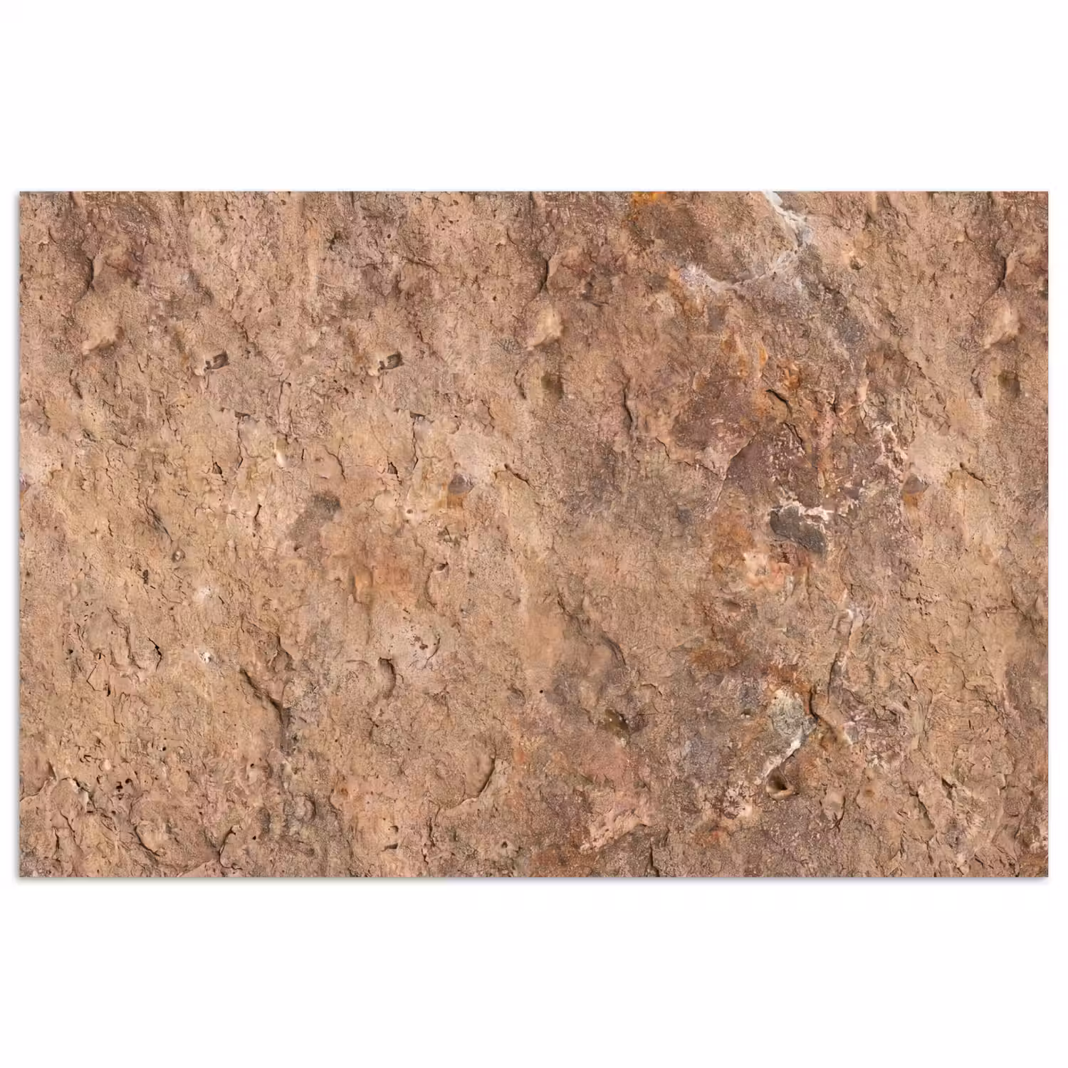 Steen - Natuur - Textuur - Abstract - Bruin poster papier klein -3d