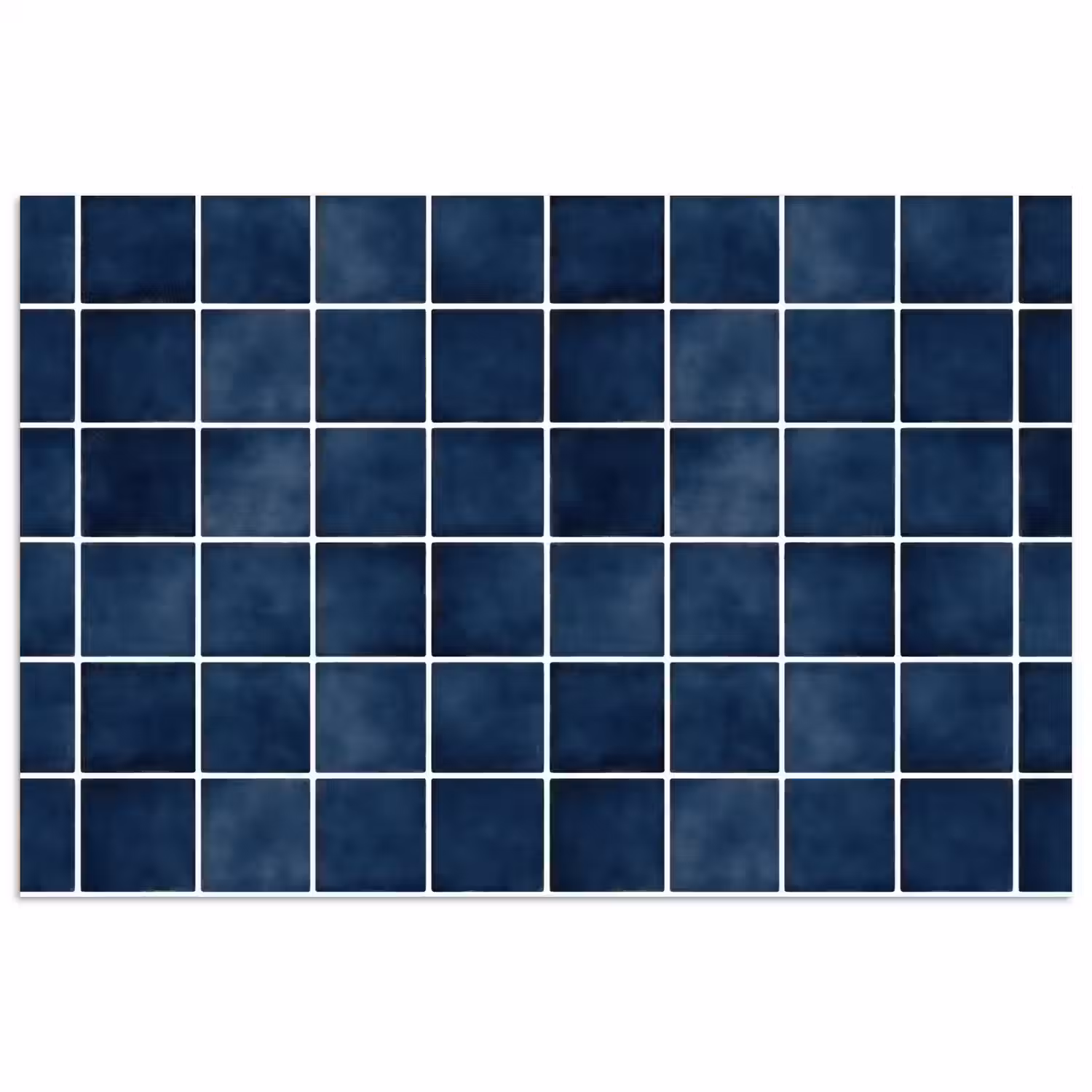 Tegel - Modern - Blauw poster papier klein 62 -3d