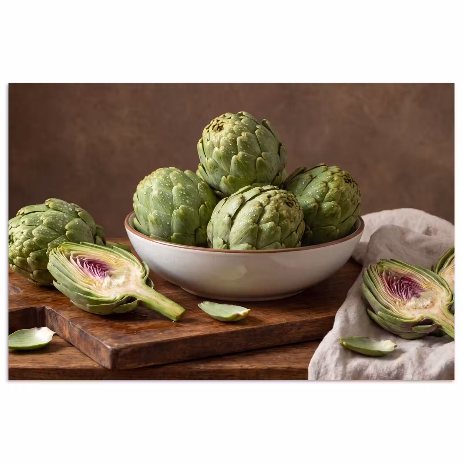 Poster - Vegetables - Artichoke - Kitchen - Groenten - Artisjok - Keuken poster papier klein