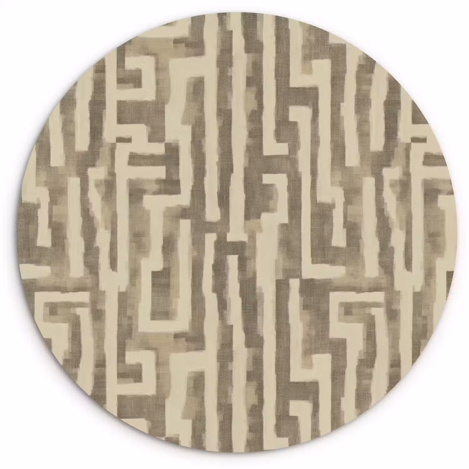 Abstract - Geometrisch - Groen Wandcirkel kunststof plaat 5mm dik klein 188 -3d
