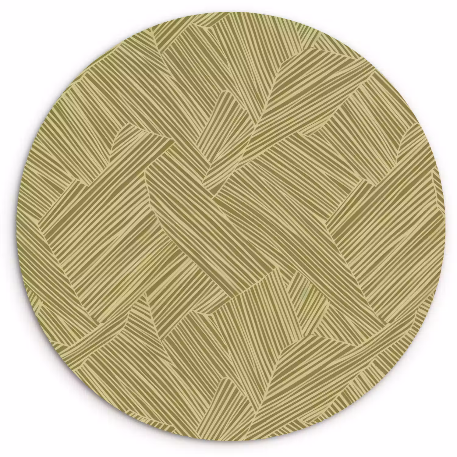 Abstract - Modern - Groen Wandcirkel kunststof plaat 5mm dik klein 188 -3d