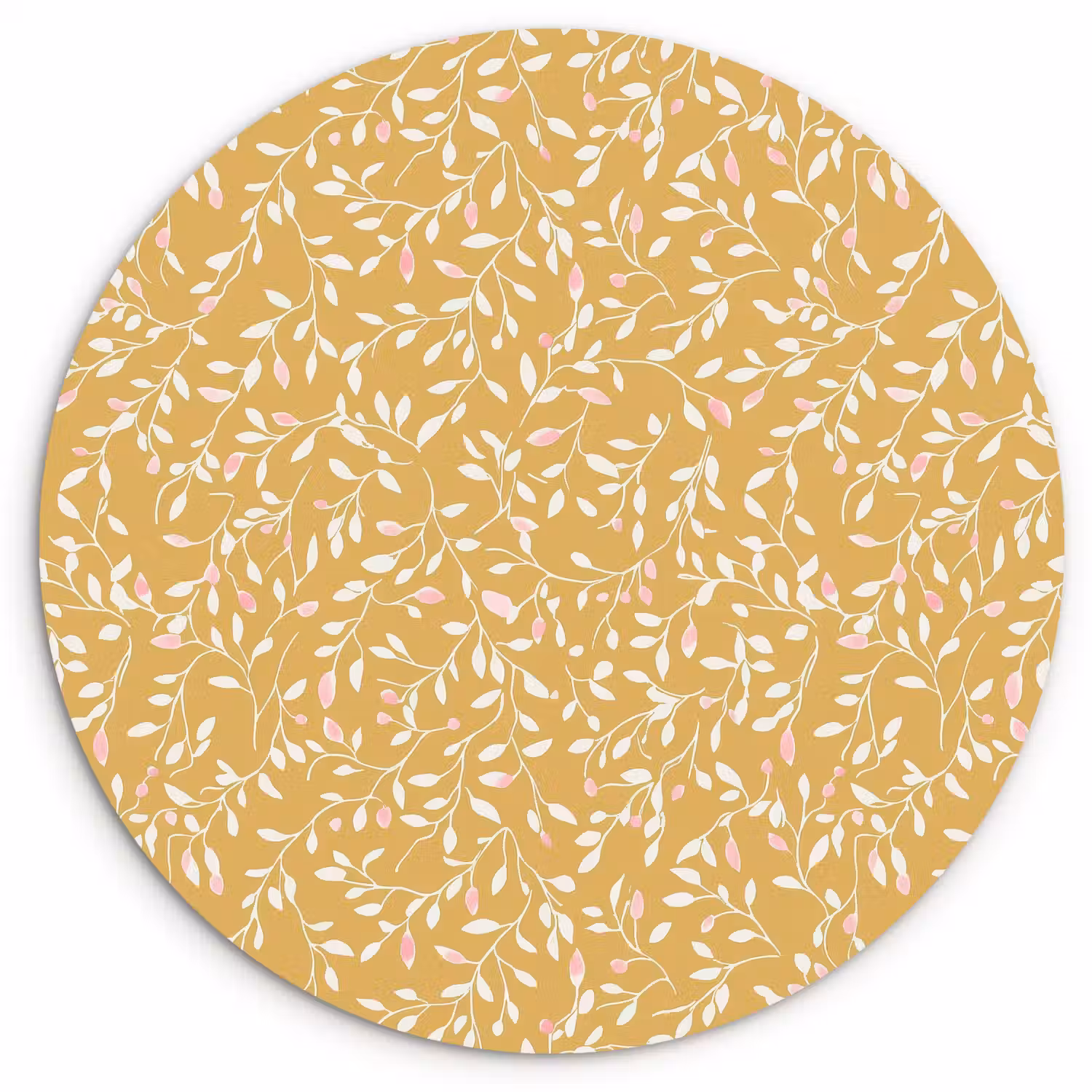 Takjes - Patroon - Oker Wandcirkel kunststof plaat 5mm dik klein 188 -3d