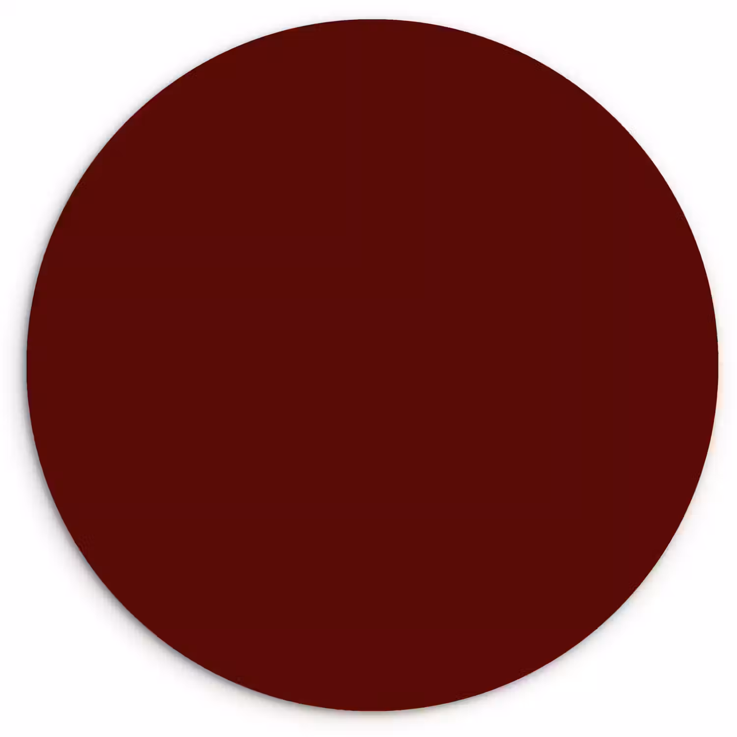 Burnt - Mahogany - Rood Wandcirkel kunststof plaat 5mm dik klein 188 -3d