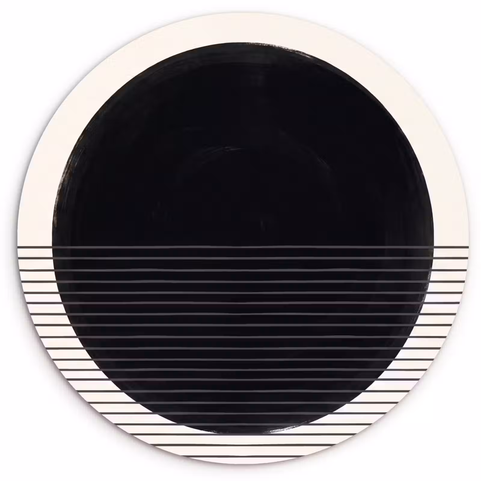round wall art - Circle - Lines - Abstract - Cirkel - Lijnen - Abstract Wandcirkel kunststof plaat 5mm dik klein