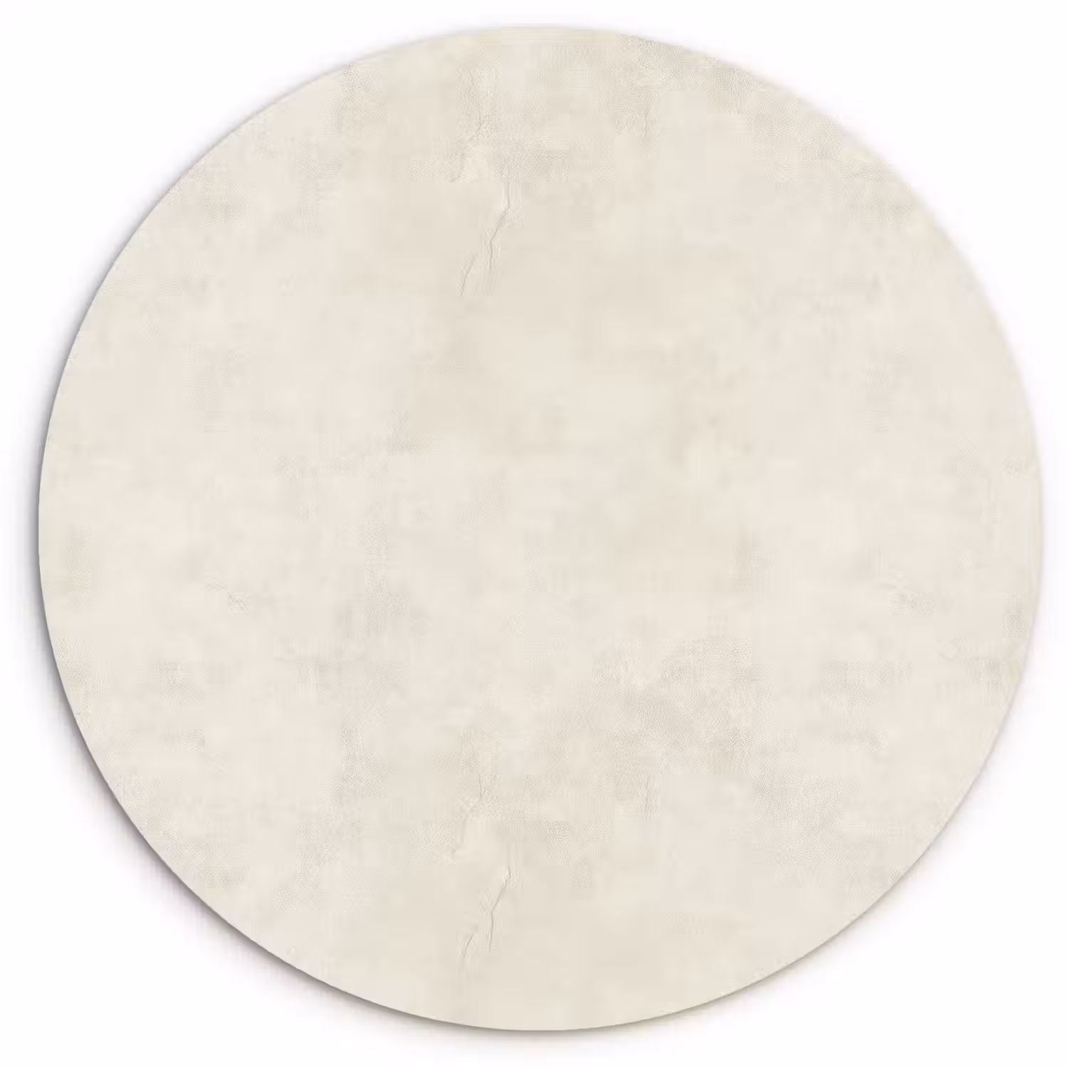 Crème - Egaal - Beton Wandcirkel kunststof plaat 5mm dik klein 188 -3d