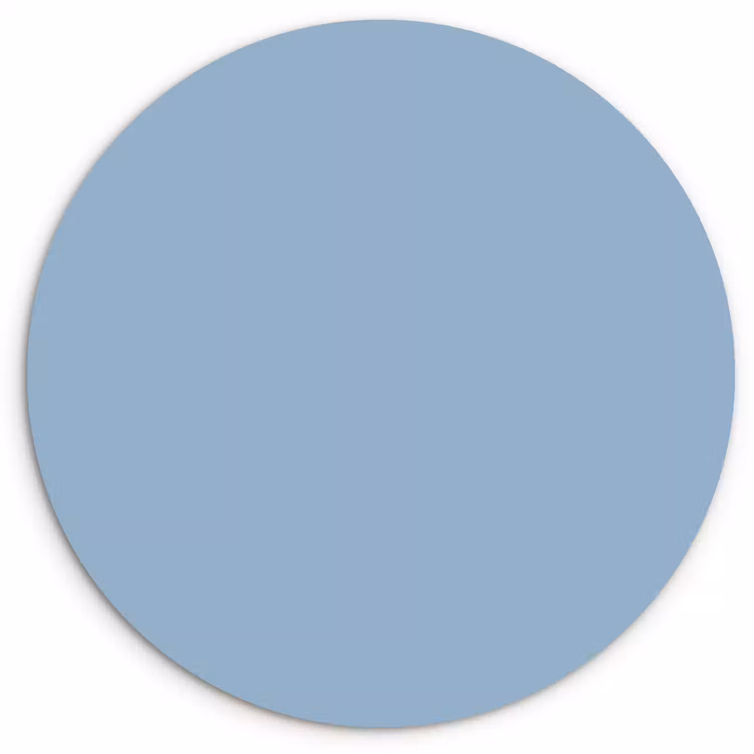 Dusty - Denim - Blauw Wandcirkel kunststof plaat 5mm dik klein 188 -3d