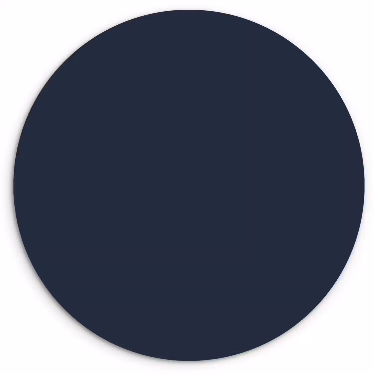 Geldersblauw - Blauw - Klassiek Wandcirkel kunststof plaat 5mm dik klein 188 -3d