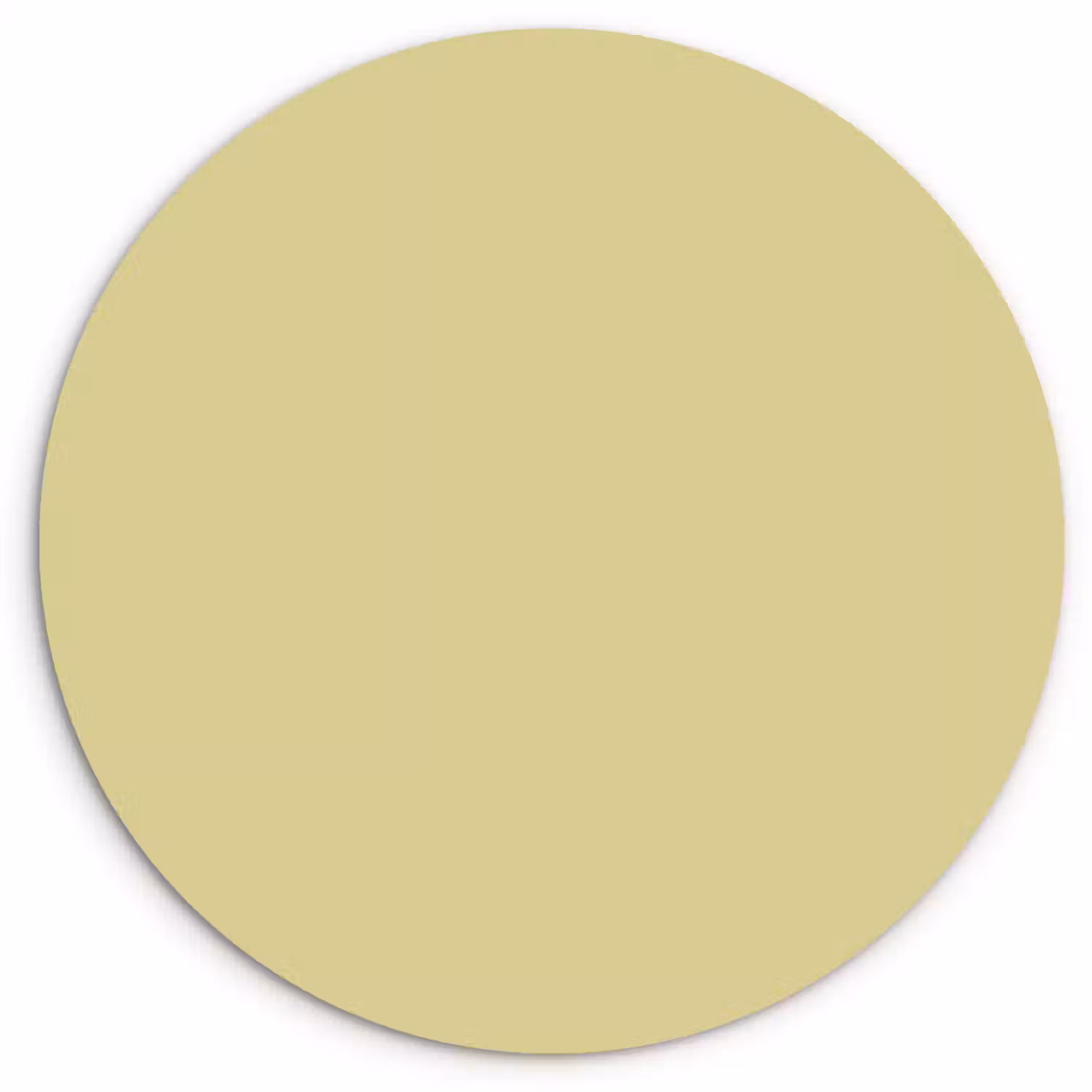 Golden - Clover - Geel Wandcirkel kunststof plaat 5mm dik klein 188 -3d