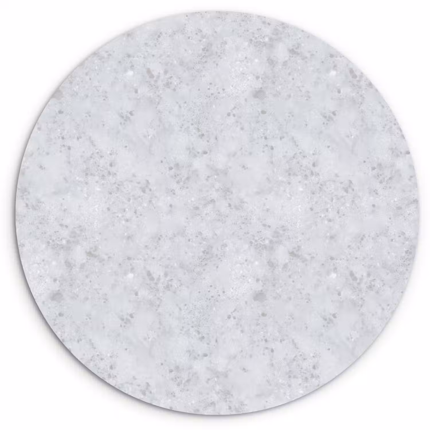 Grijs - Terrazzo-effect - Beton Wandcirkel kunststof plaat 5mm dik klein 188 -3d