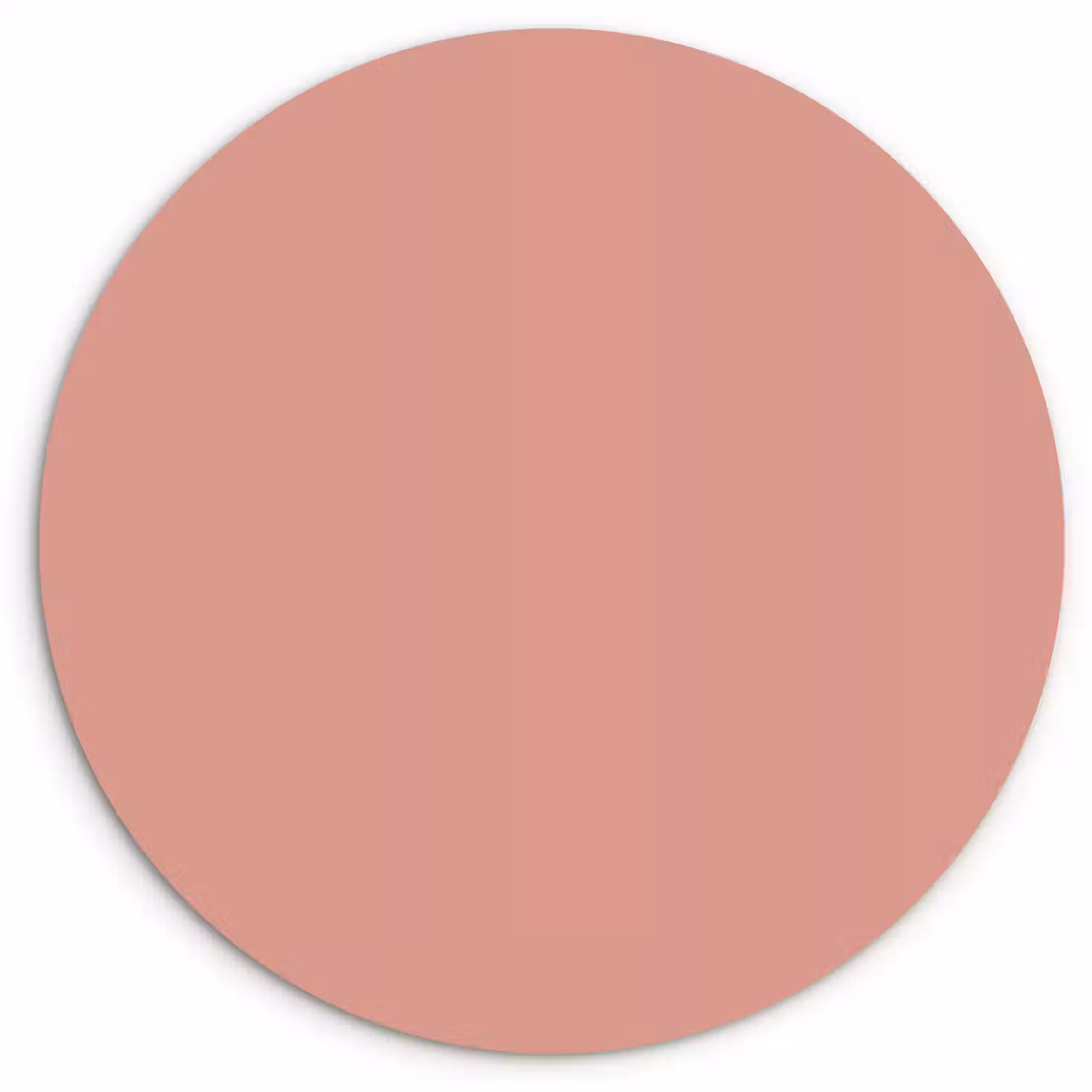 Muted - Salmon - Koraal Wandcirkel kunststof plaat 5mm dik klein 188 -3d