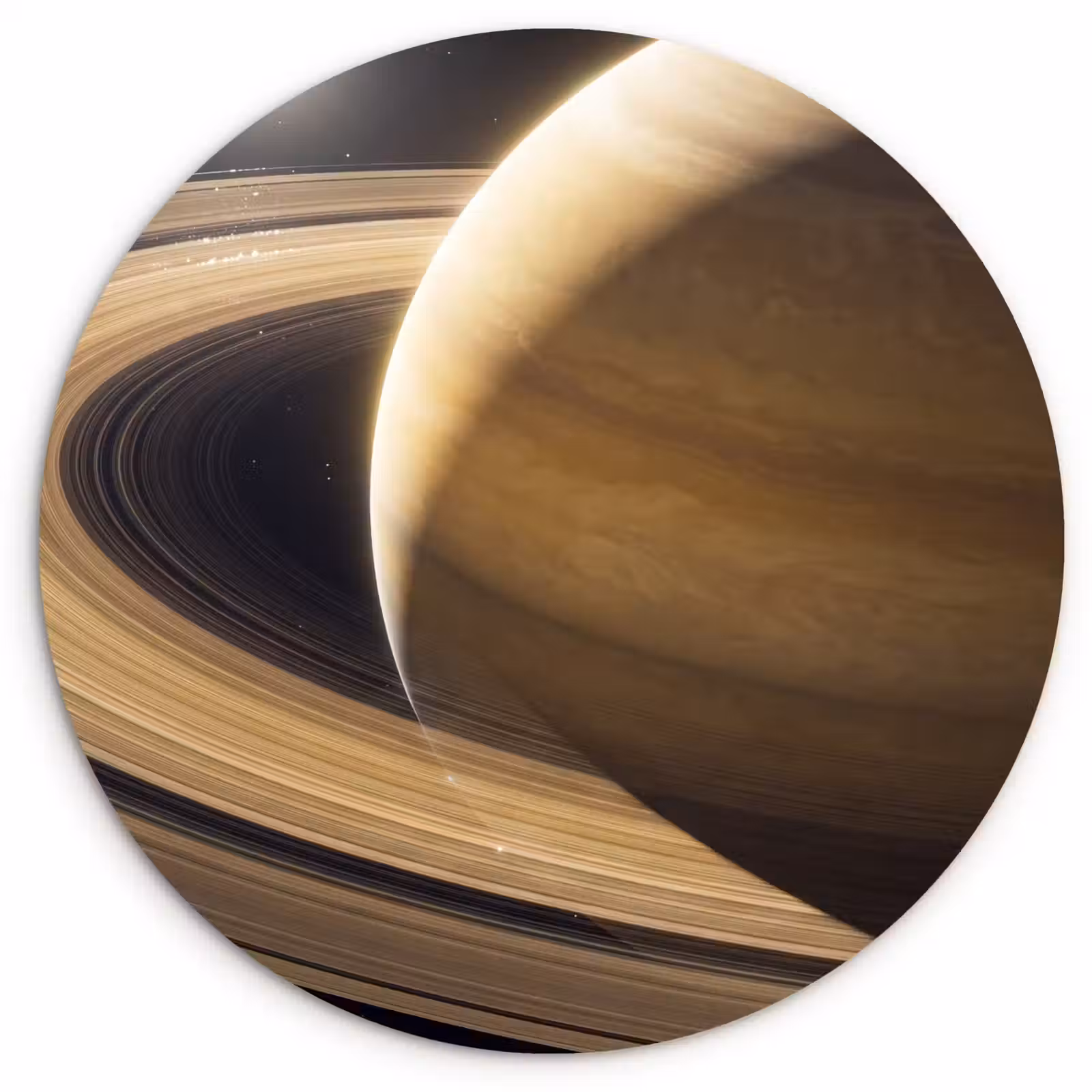 round wall art - Planet - Rings - Space - Planeet - Ringen - Ruimte Wandcirkel kunststof plaat 5mm dik klein